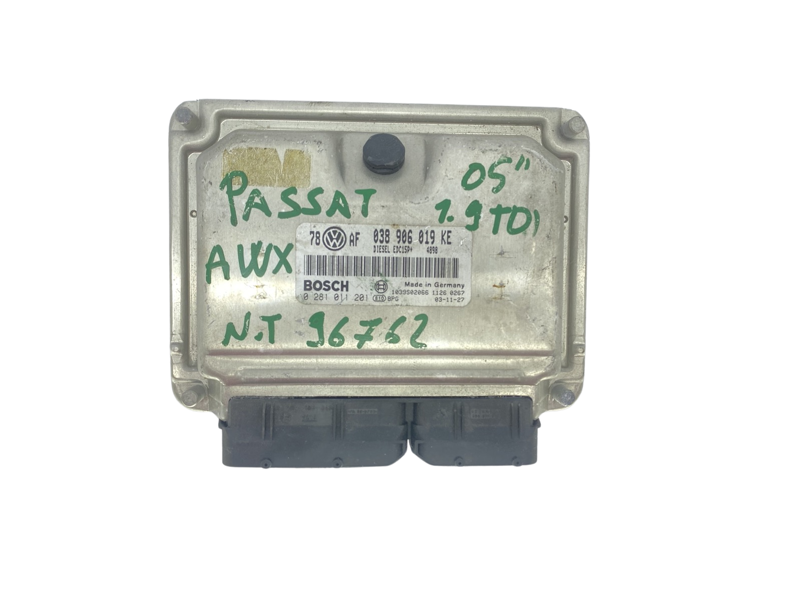 Ohjausyksikkö 038906019KE 0281011201 VW Bosch 57523 main product photo