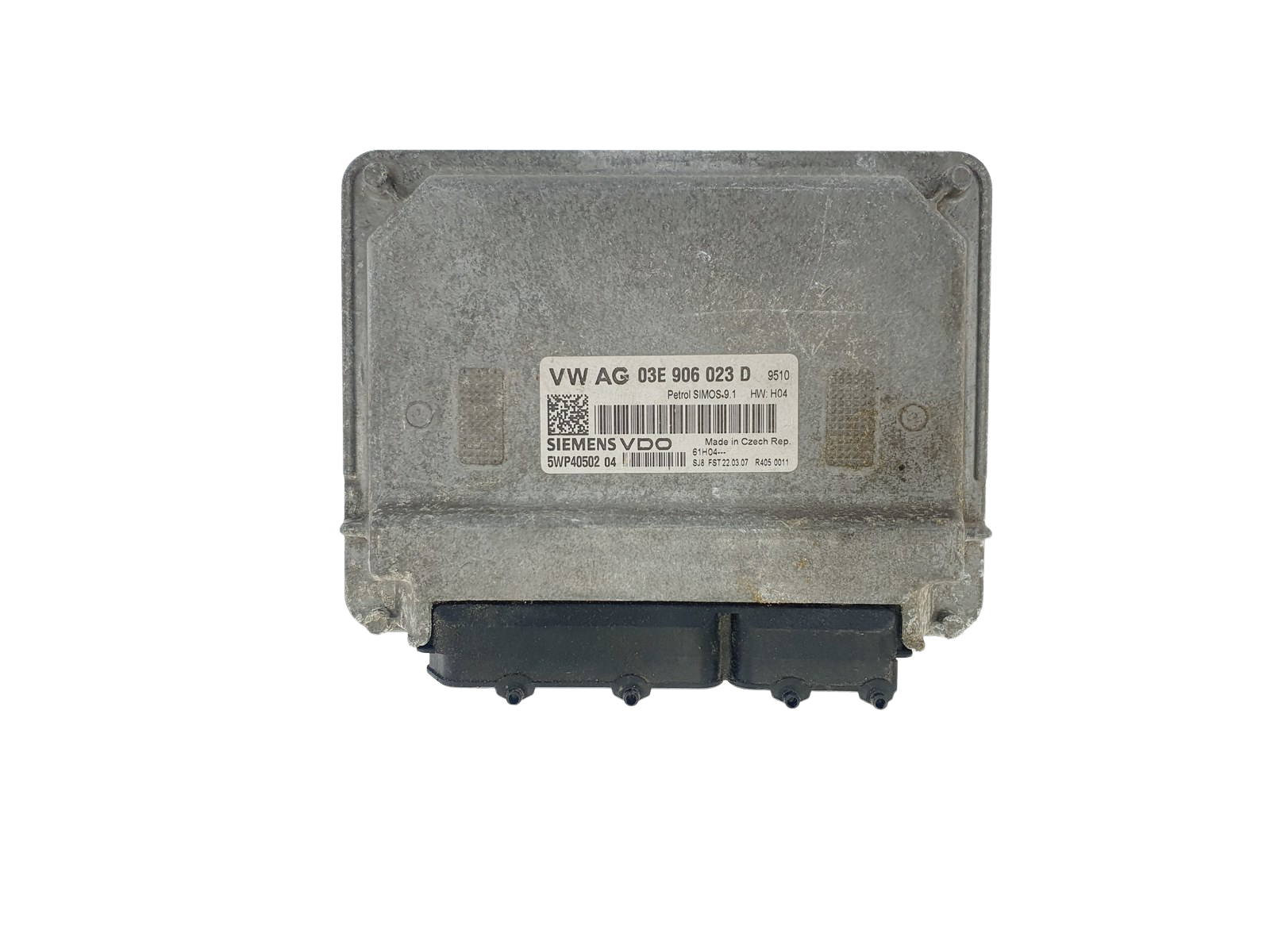 Ohjausyksikkö 03E906023D 5WP40502 04 VW Seat Siemens 41246 main product photo