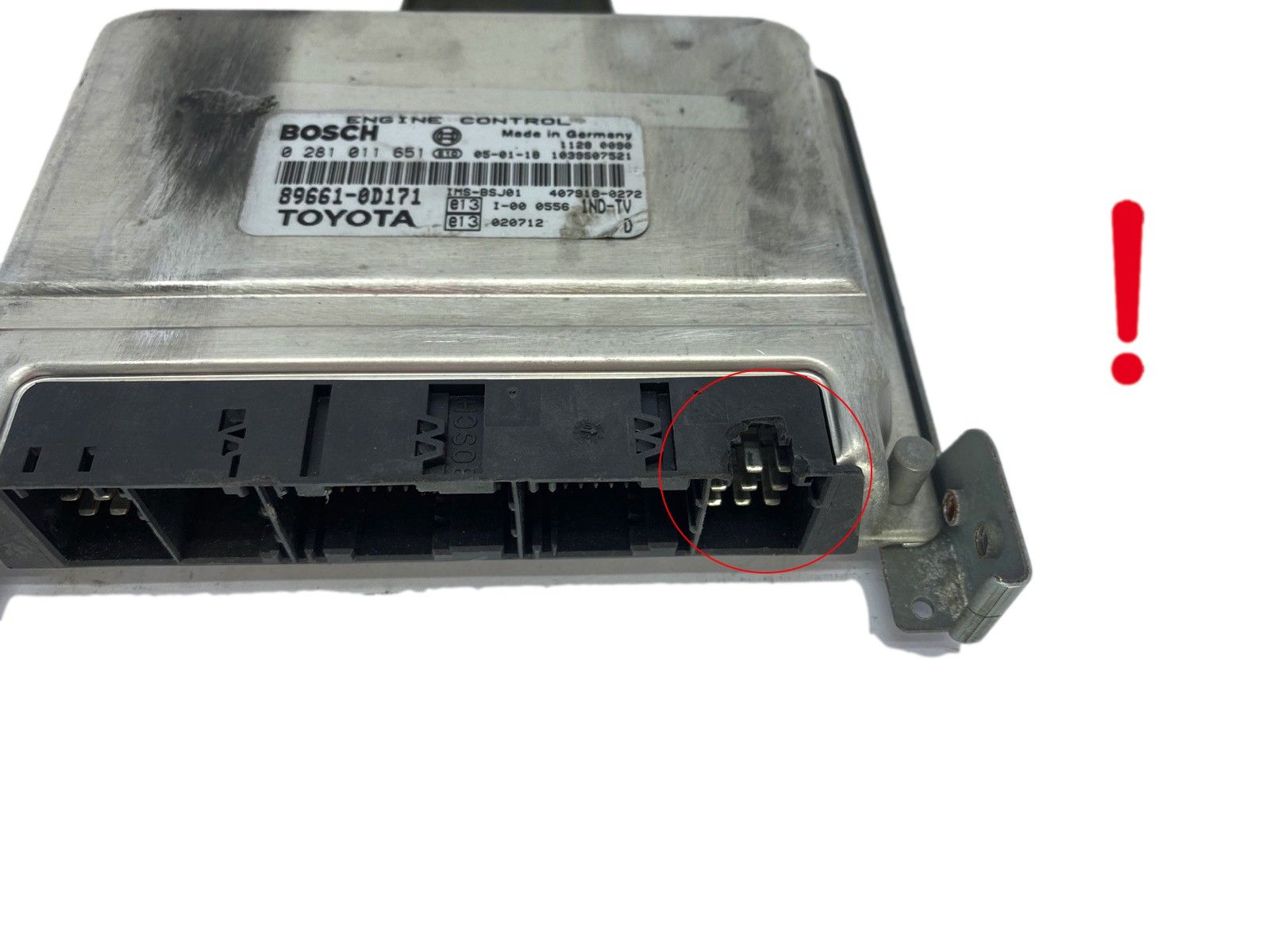 Ohjausyksikkö 89661-0D171 0281011651 Toyota Bosch 58058 main product photo