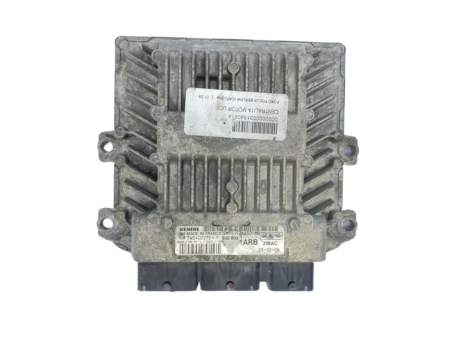 Ohjausyksikkö 5WS40227C-T 5M51-12A650-MB Ford Siemens 63396 main product photo