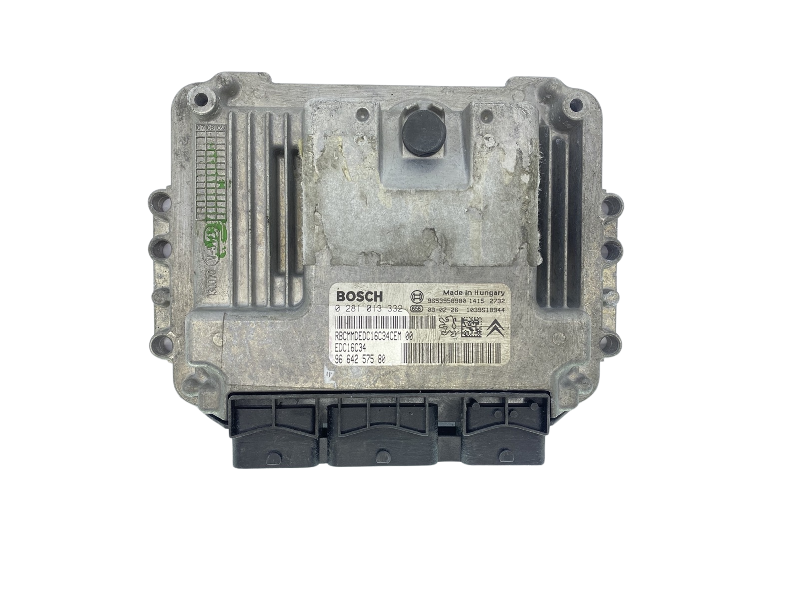 Ohjausyksikkö 0281013332 9664257580 9653958980 EDC16C34 PSA Bosch 63507 main product photo
