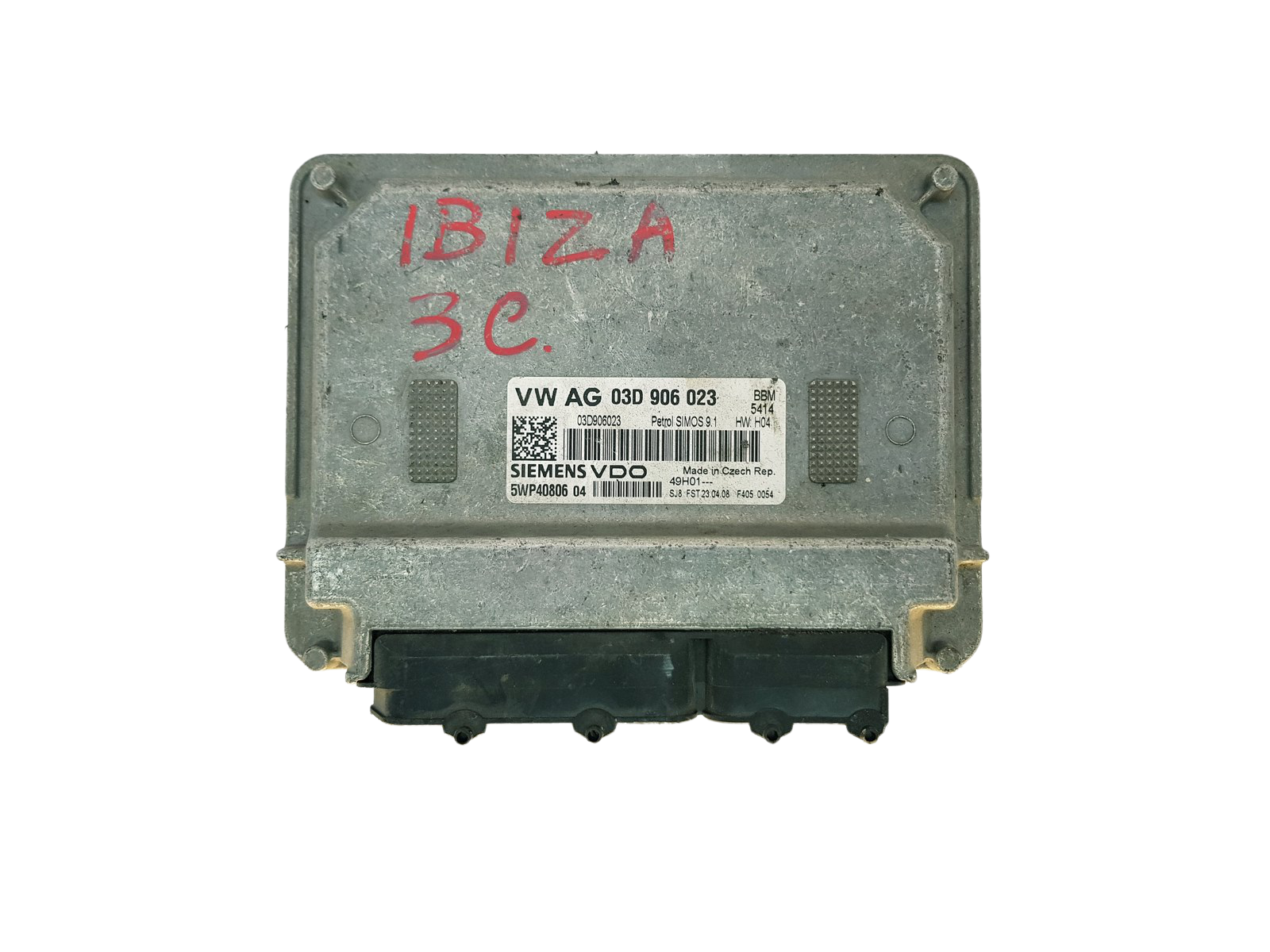 Ohjausyksikkö 03D906023 5WP40806 04 VW SEAT SKODA Siemens 32945 main product photo