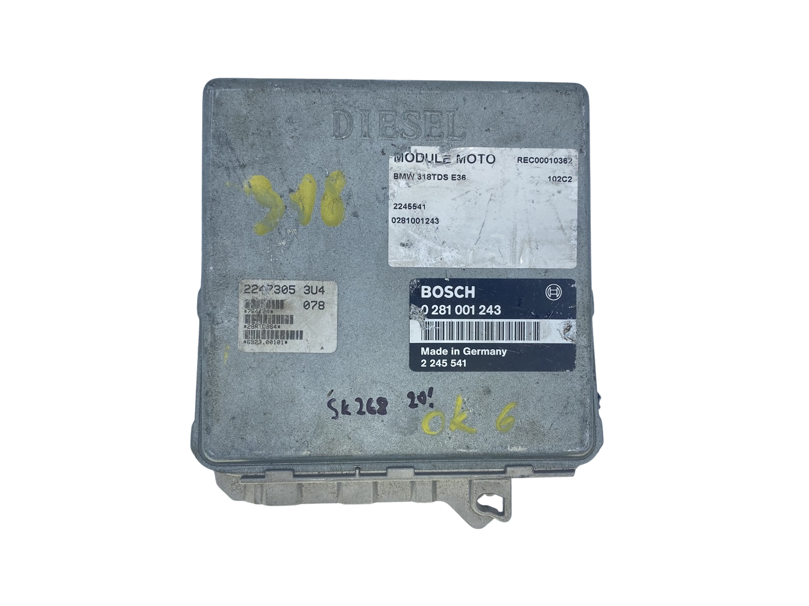 Ohjausyksikkö BMW 2245541 0281001243 2247305 3U4 Bosch main product photo