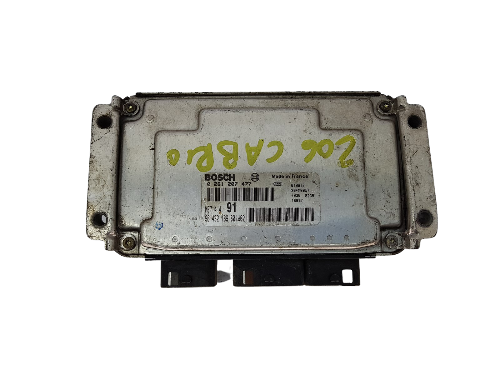 Ohjausyksikkö 0261207477 9643218980 id02 26FM0957 PSA Bosch 16135 main product photo