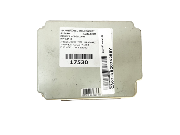 Ohjausyksikkö AJ 31711 AG100 A64-000 R6Y Subaru Unisia main product photo