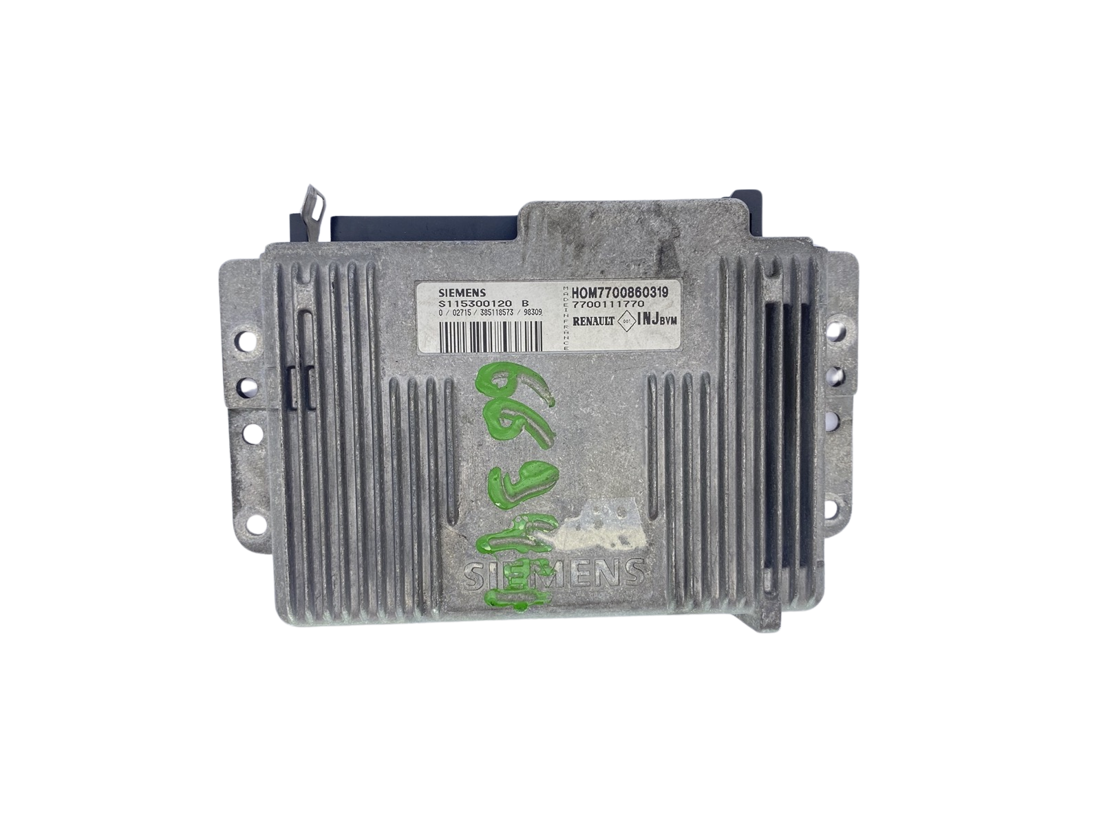 Ohjausyksikkö S115300120B 7700860319 7700111770 Renault Siemens 62636 main product photo
