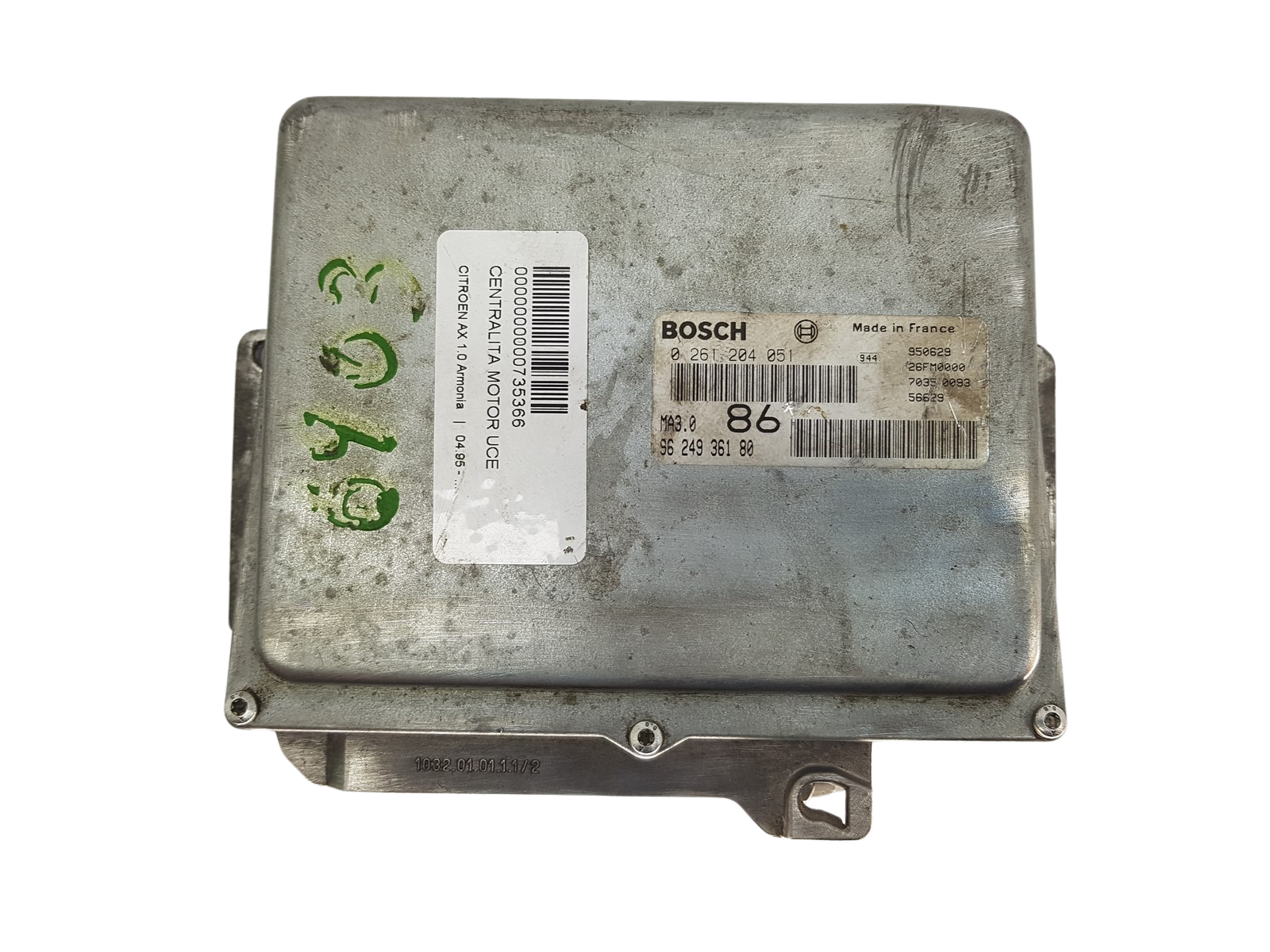 Ohjausyksikkö 0261204051 9624936180 MA3.0 PSA Bosch 3568 main product photo