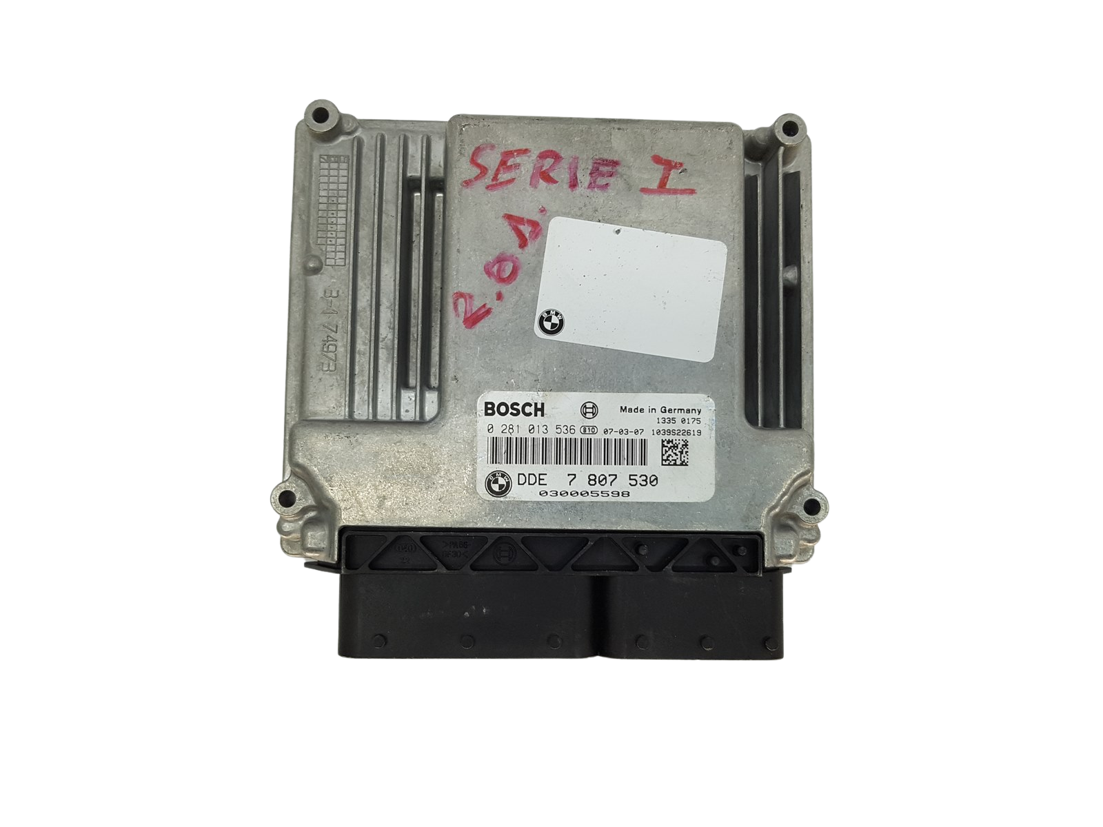 Ohjausyksikkö DDE 7807530 0281013536 BMW Bosch 16323 main product photo