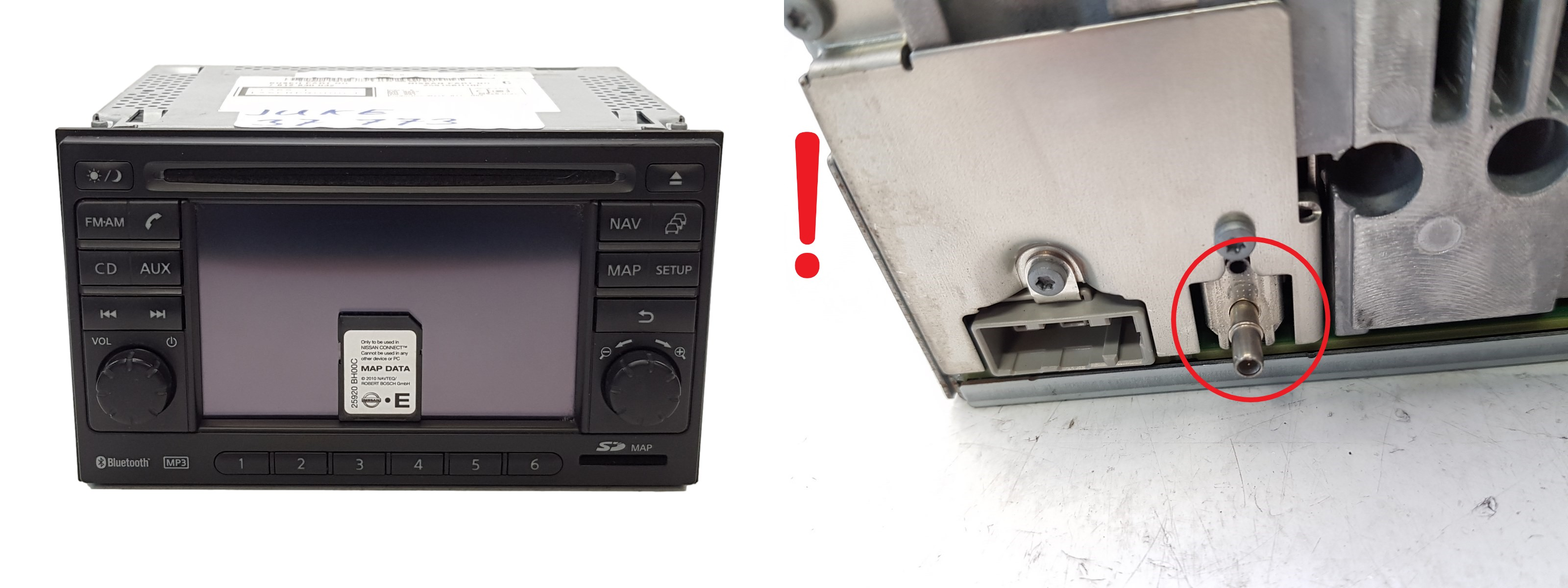 Navigointi Radio Nissan Juke 25915BH10C 25920BH00C main product photo