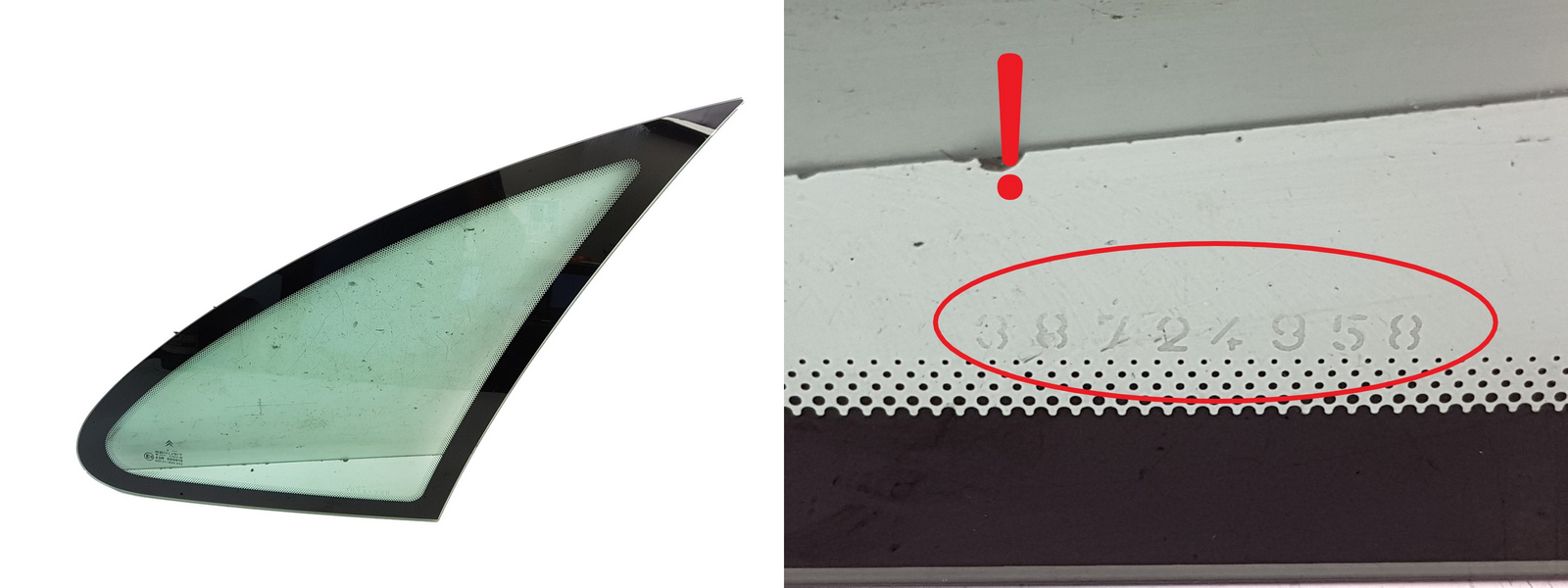 Korikehikon ikkuna Oikea Taka Citroen Xsara Picasso Saint-Gobain DOT211 M89 AS2 main product photo