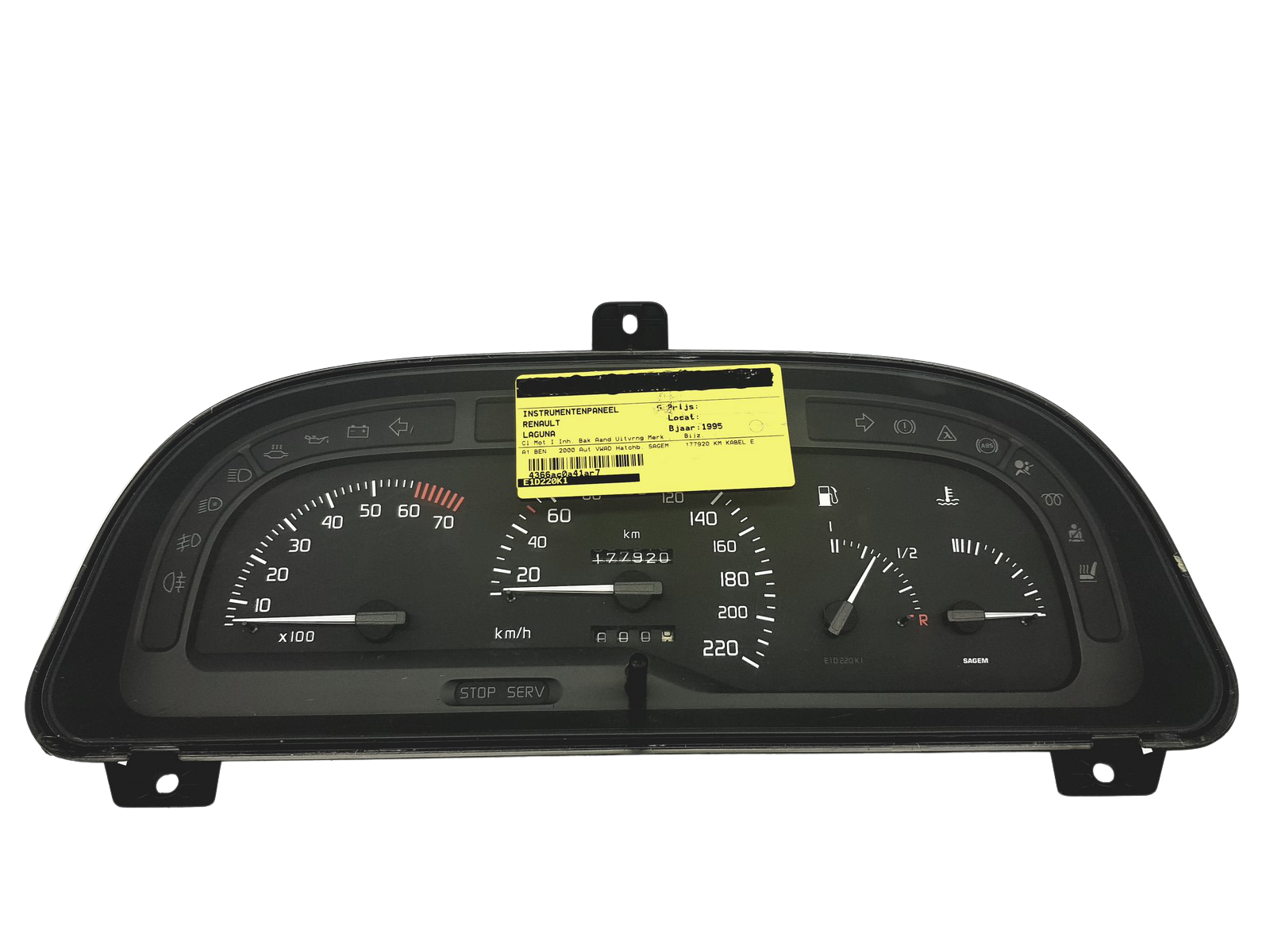 Kierroslukumittari Renault Laguna 1 7700844747 48999 main product photo