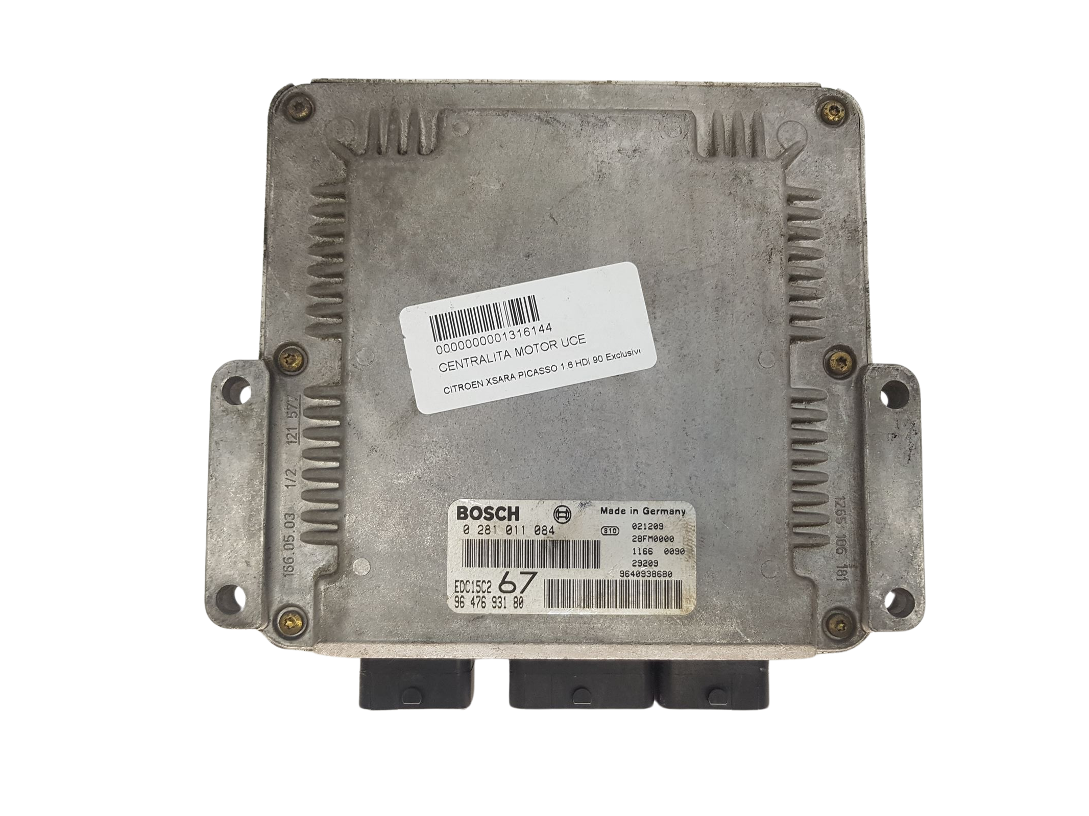 Ohjausyksikkö 0281011084 9640938680 9647693180 PSA Bosch 3321 main product photo