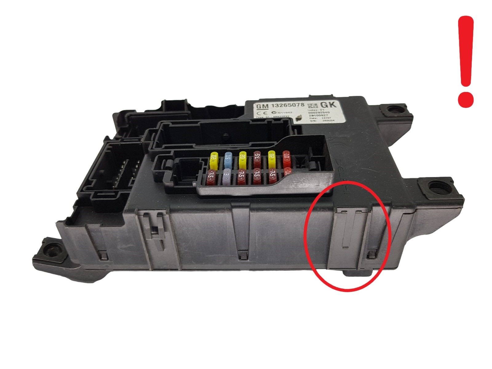 Sulaketaulu Opel 13265078 28100927 000292540 GK GM 20493 main product photo