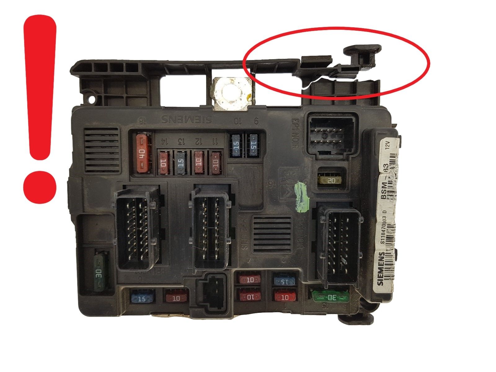 Ohjausyksikkö BSM -B3 S118470003D 9643498880 PSA Siemens 1210 main product photo