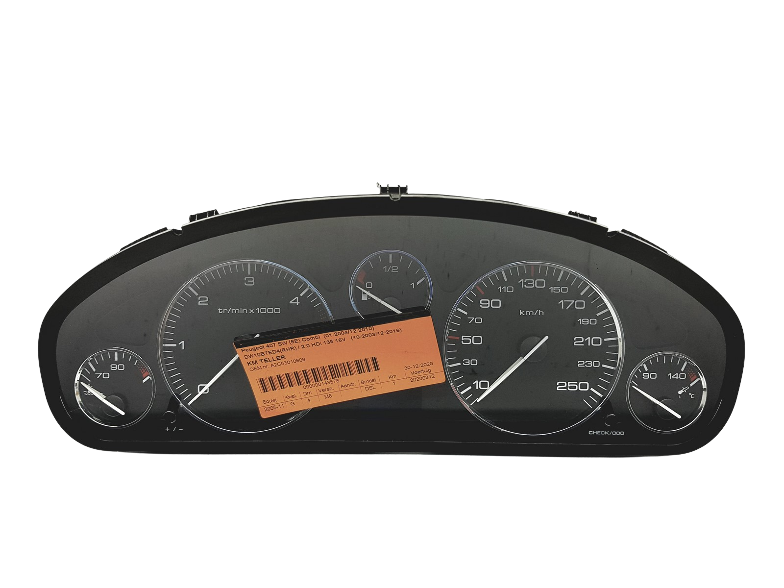 Kierroslukumittari Peugeot 407 9658138280 53032 main product photo