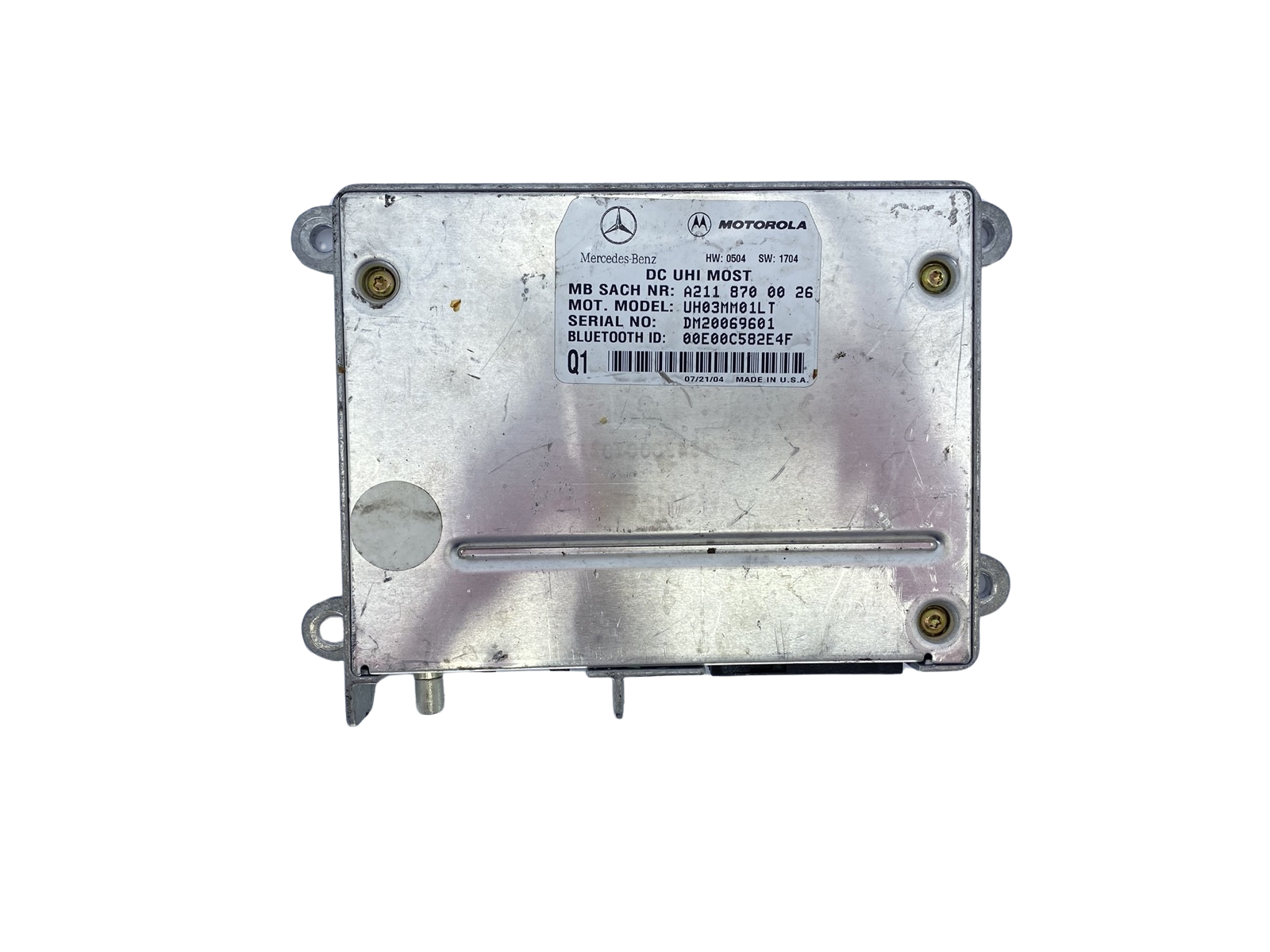 Bluetooth-Moduuli A2118700026 UH03MM01LT Mercedes-Benz Motorola main product photo