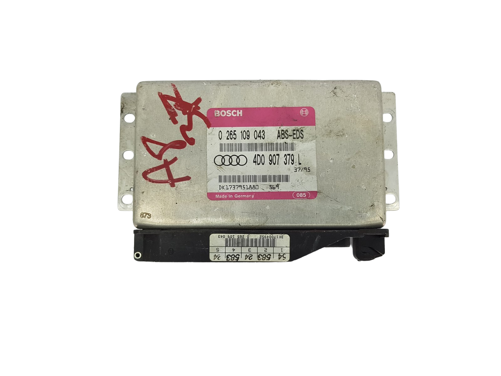 Ohjausyksikkö ABS-EDS Audi 4D0907379L 0265109043 Bosch main product photo
