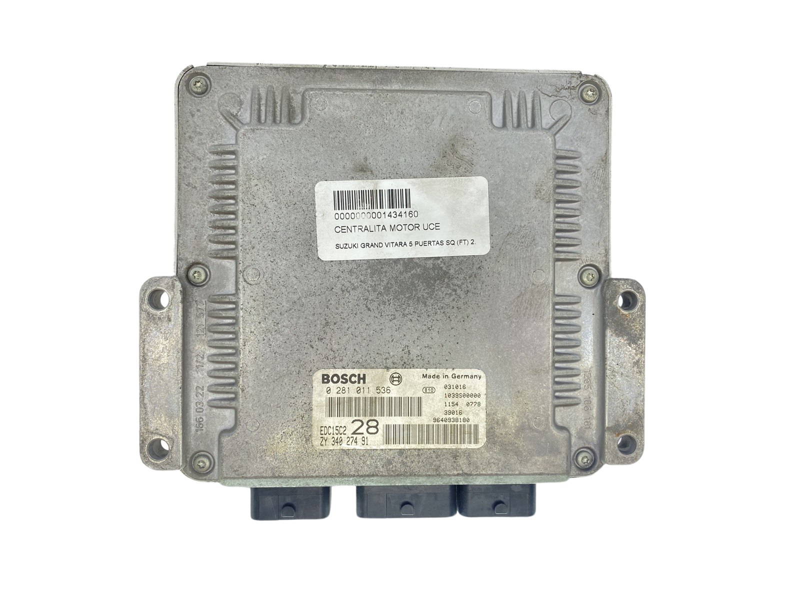 Ohjausyksikkö 0281011536 ZY 34027491 9640938180 Suzuki Bosch main product photo