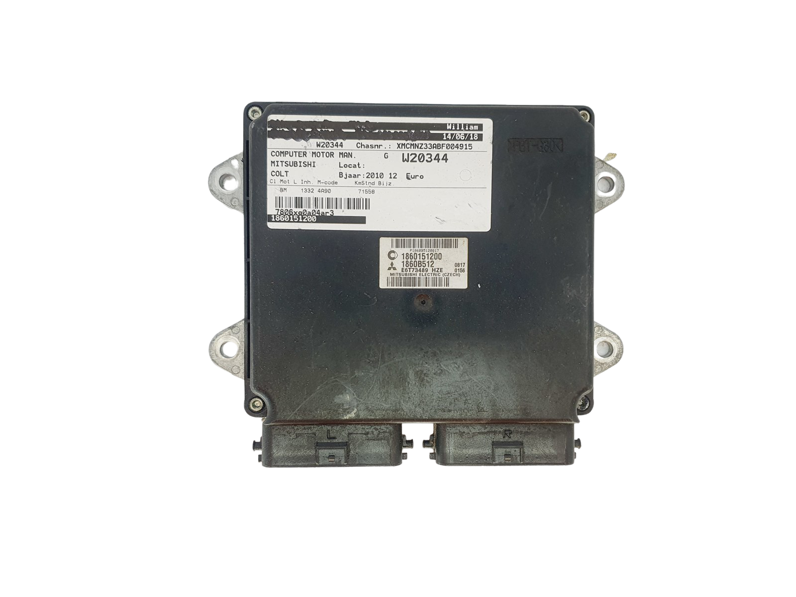 Ohjausyksikkö 1860151200 1860B512 E6T73489 Smart Mitsubishi 43330 main product photo