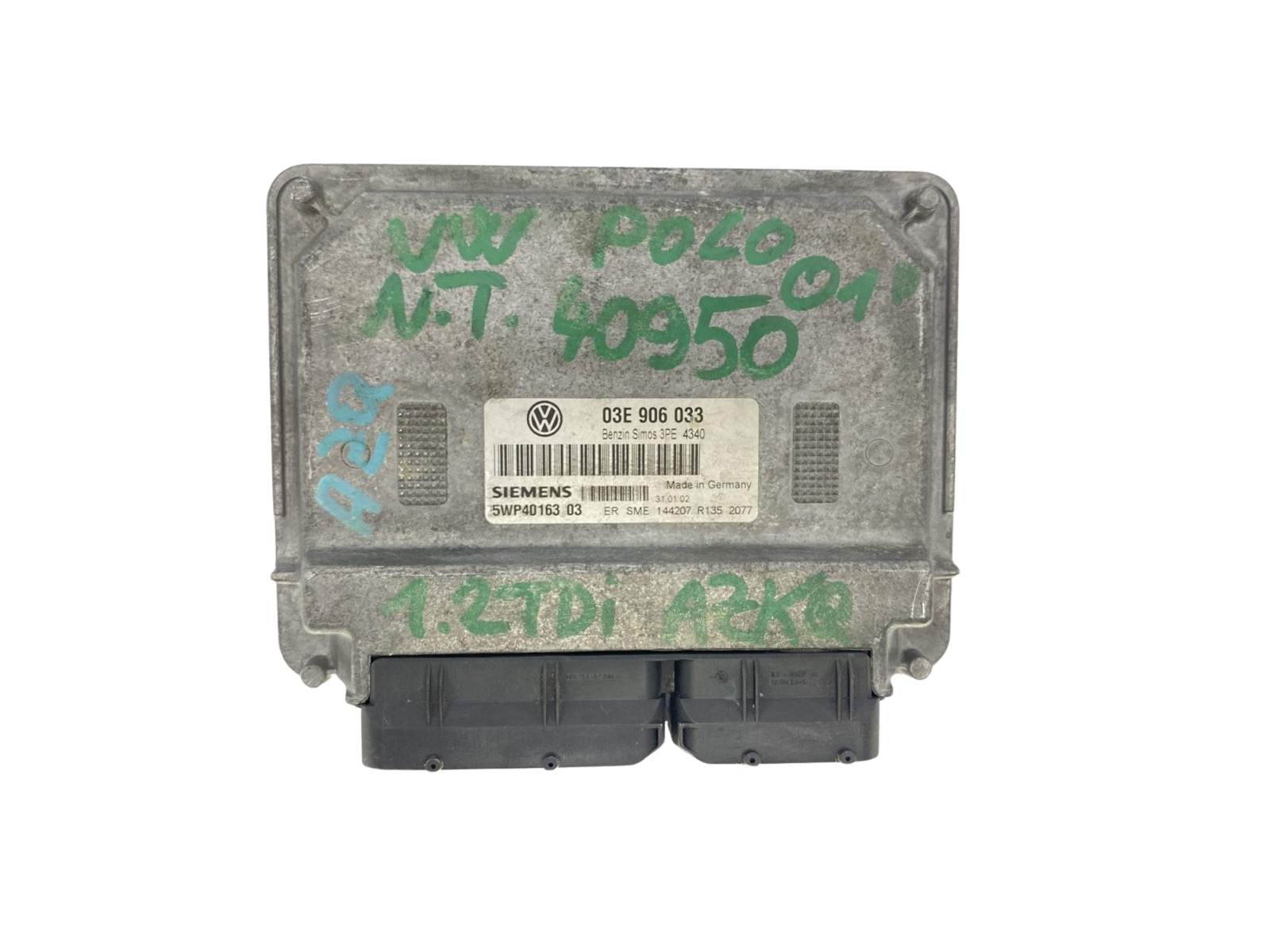 Ohjausyksikkö 03E906033 5WP40163 03 VW Siemens 57772 main product photo