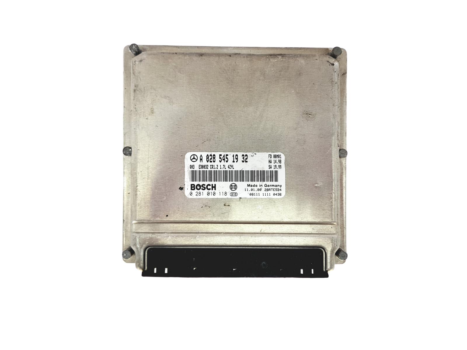 Ohjausyksikkö A0285451932 0281010118 Mercedes Bosch 25360 main product photo