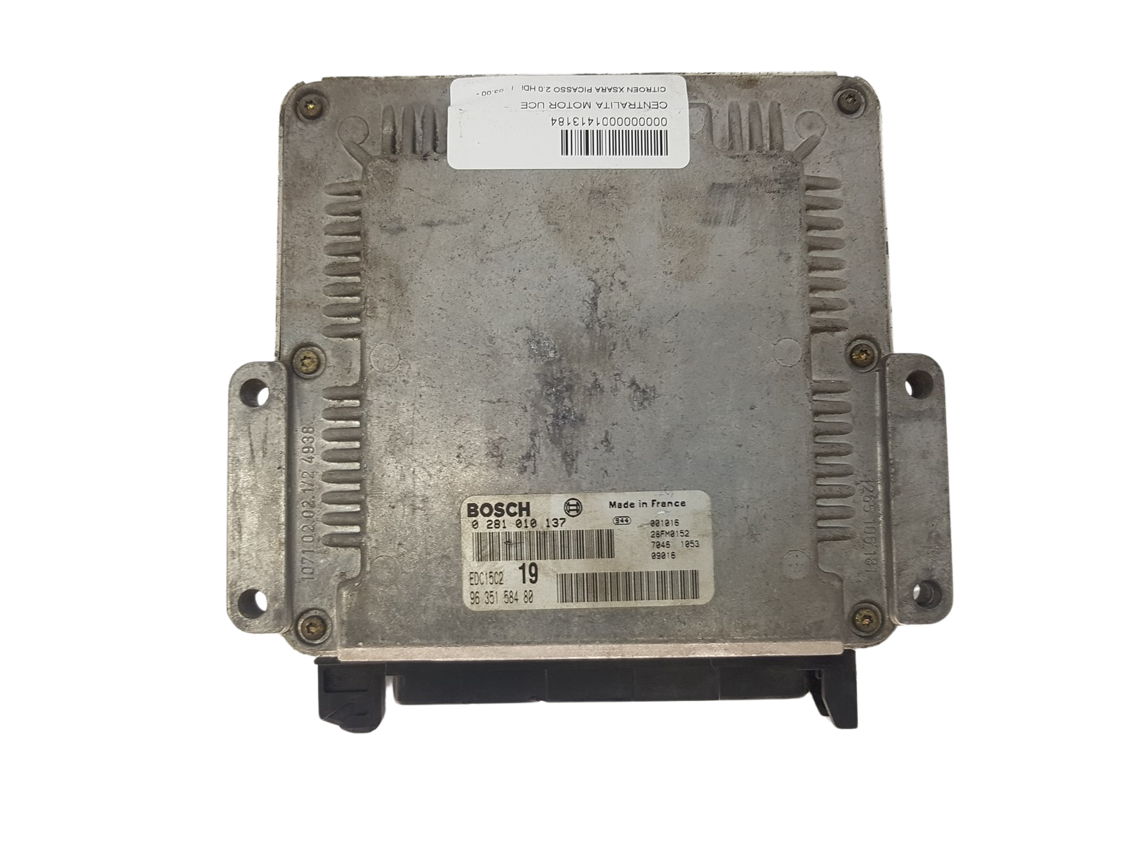 Ohjausyksikkö 0281010137 9635158480 28FM0152 PSA Bosch 3334 main product photo