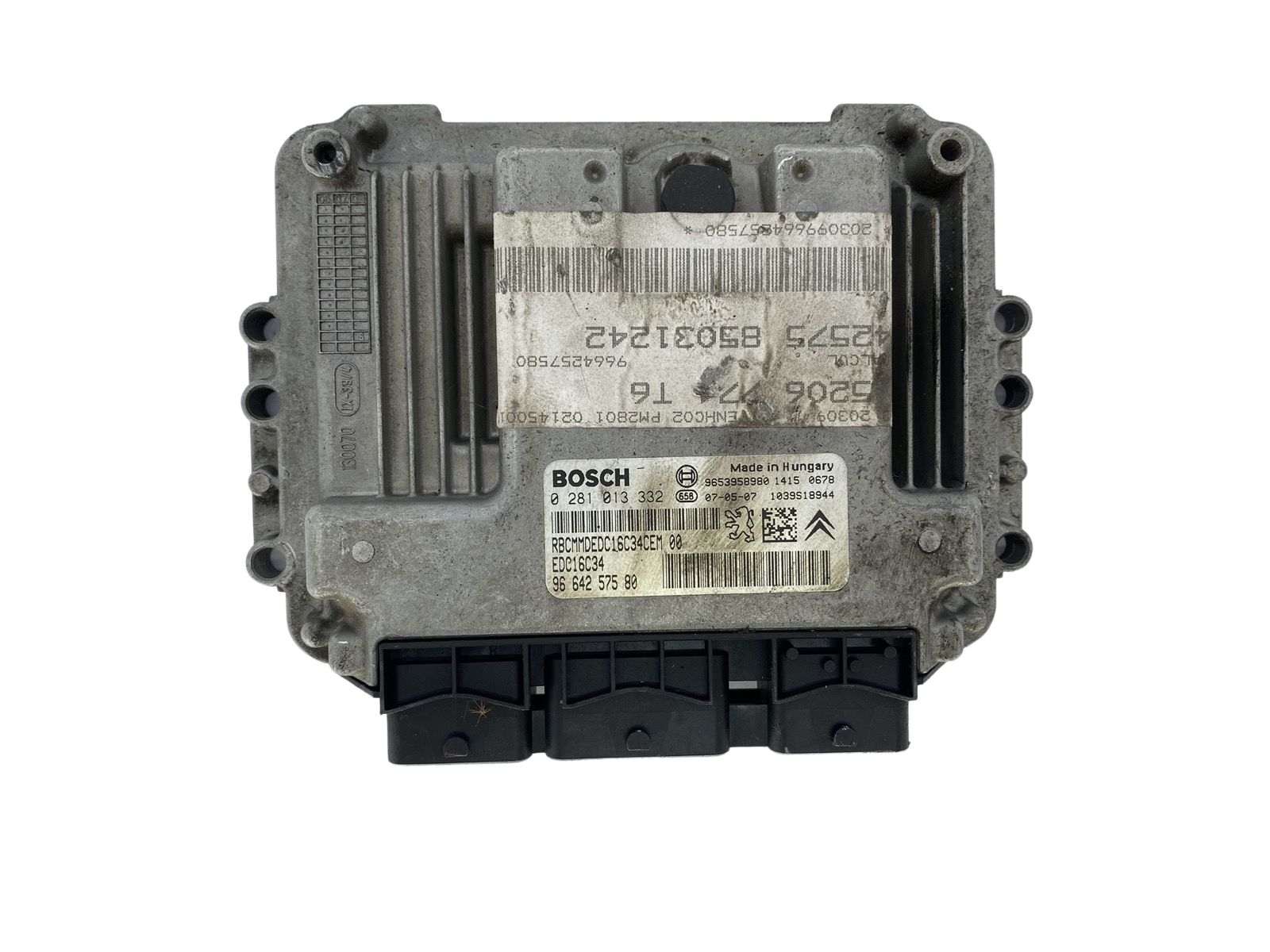 Ohjausyksikkö 0281013332 9664257580 9653958980 EDC16C34 PSA Bosch 47939 main product photo