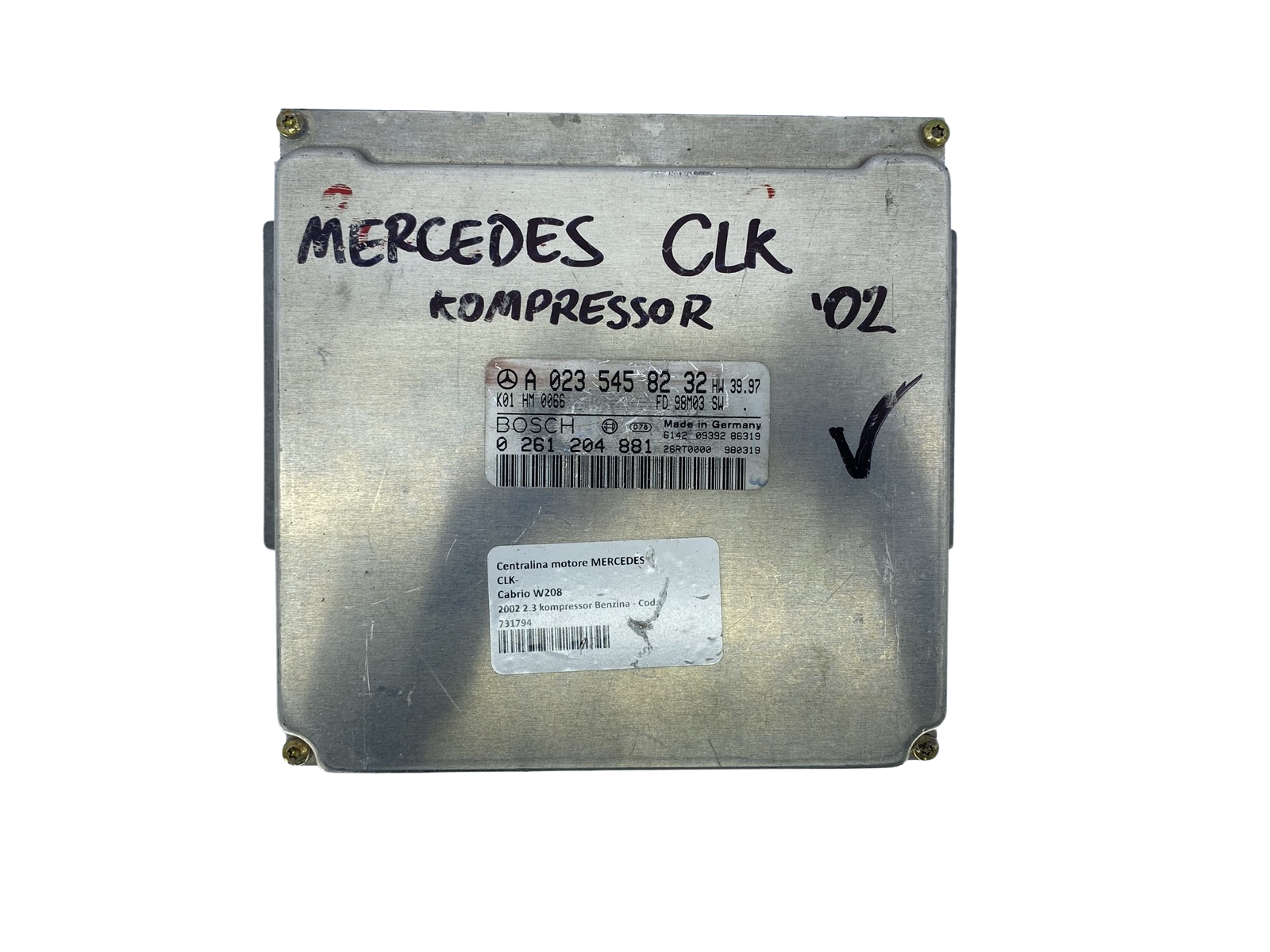 Ohjausyksikkö A0235458232 0261204881 Mercedes 54611 main product photo