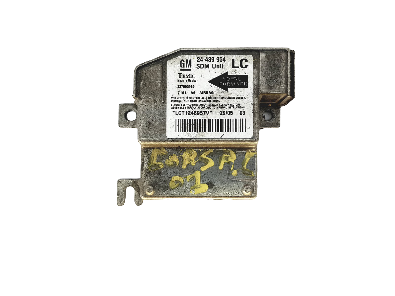 Ohjausyksikön moduuli 24439954 327963935 Opel Temic main product photo