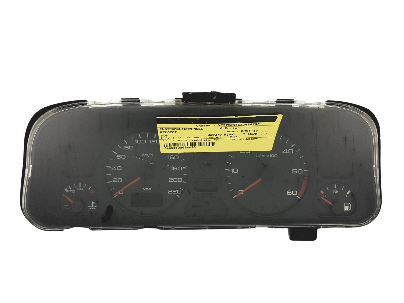 Kierroslukumittari Peugeot 306 9635408880 110008808042 49796 main product photo