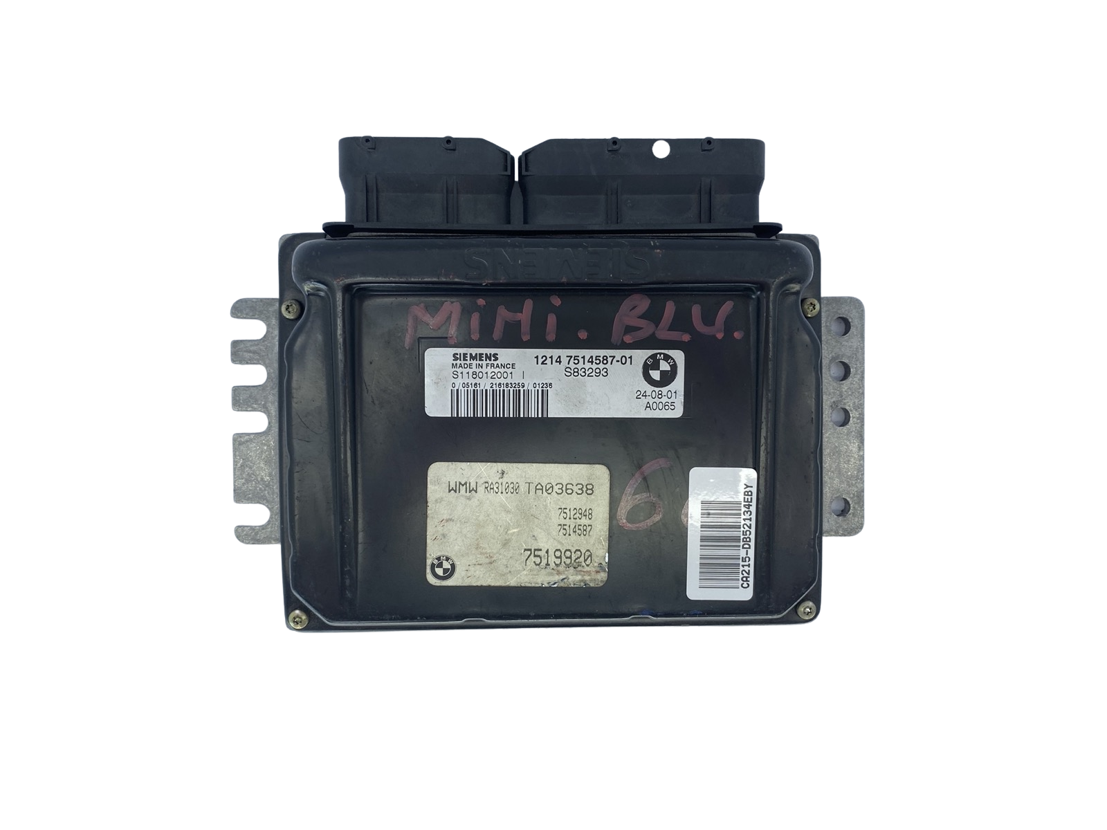 Ohjausyksikkö Mini 1214 7514587-01 S118012001I Siemens 52134 main product photo