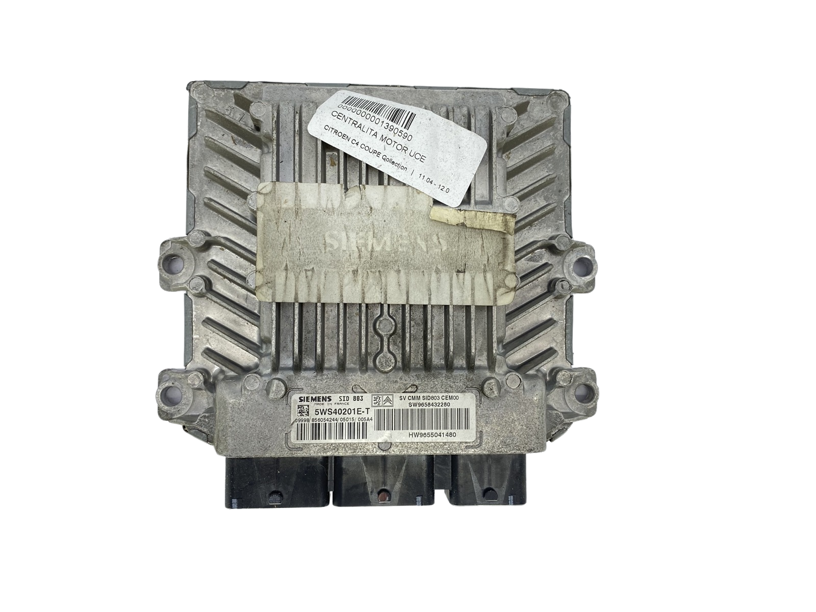 Ohjausyksikkö 9658432280 9655041480 5WS40201E-T SID803 PSA Siemens main product photo