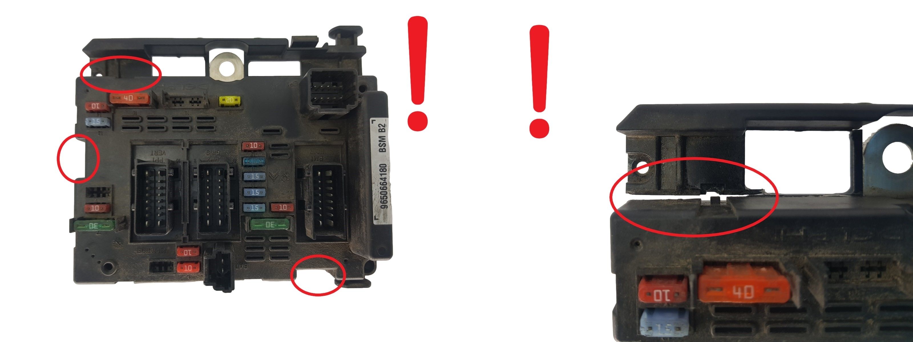 Ohjausyksikkö BSM B2 9650664180 PSA Delphi 1879 main product photo