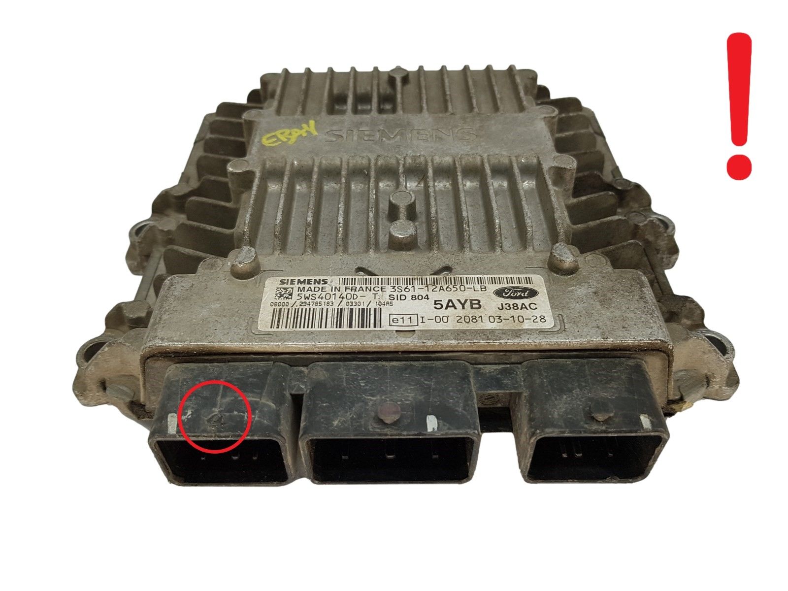 Ohjausyksikkö 3S61-12A650-LB 5WS40140D-T SID 804 Ford Siemens 16361 main product photo