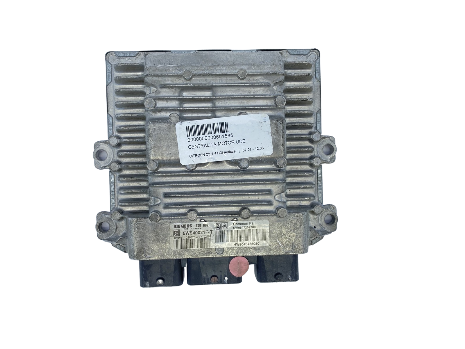 Ohjausyksikkö 9647202380 9643455080 5WS40021F-T PSA Siemens 60436 main product photo