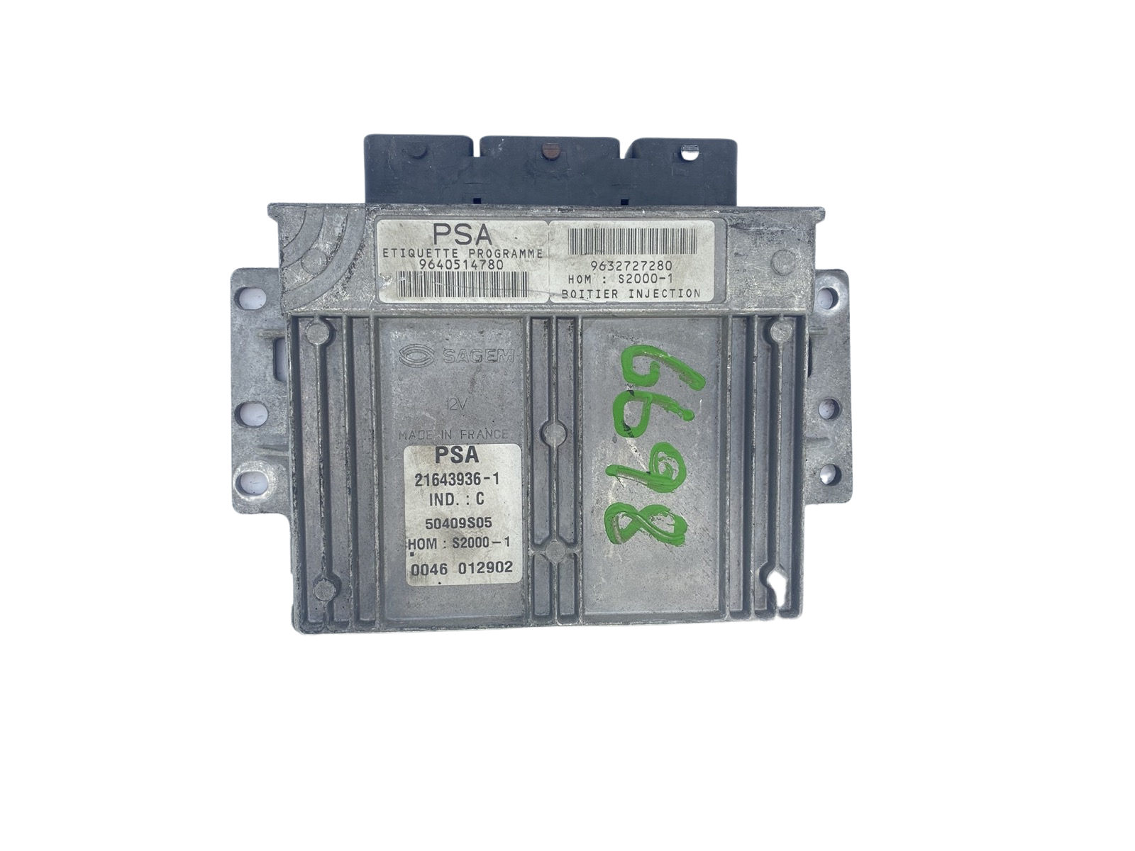 Ohjausyksikkö 9640514780 9632727280 21643936-1 PSA Sagem 59551 main product photo