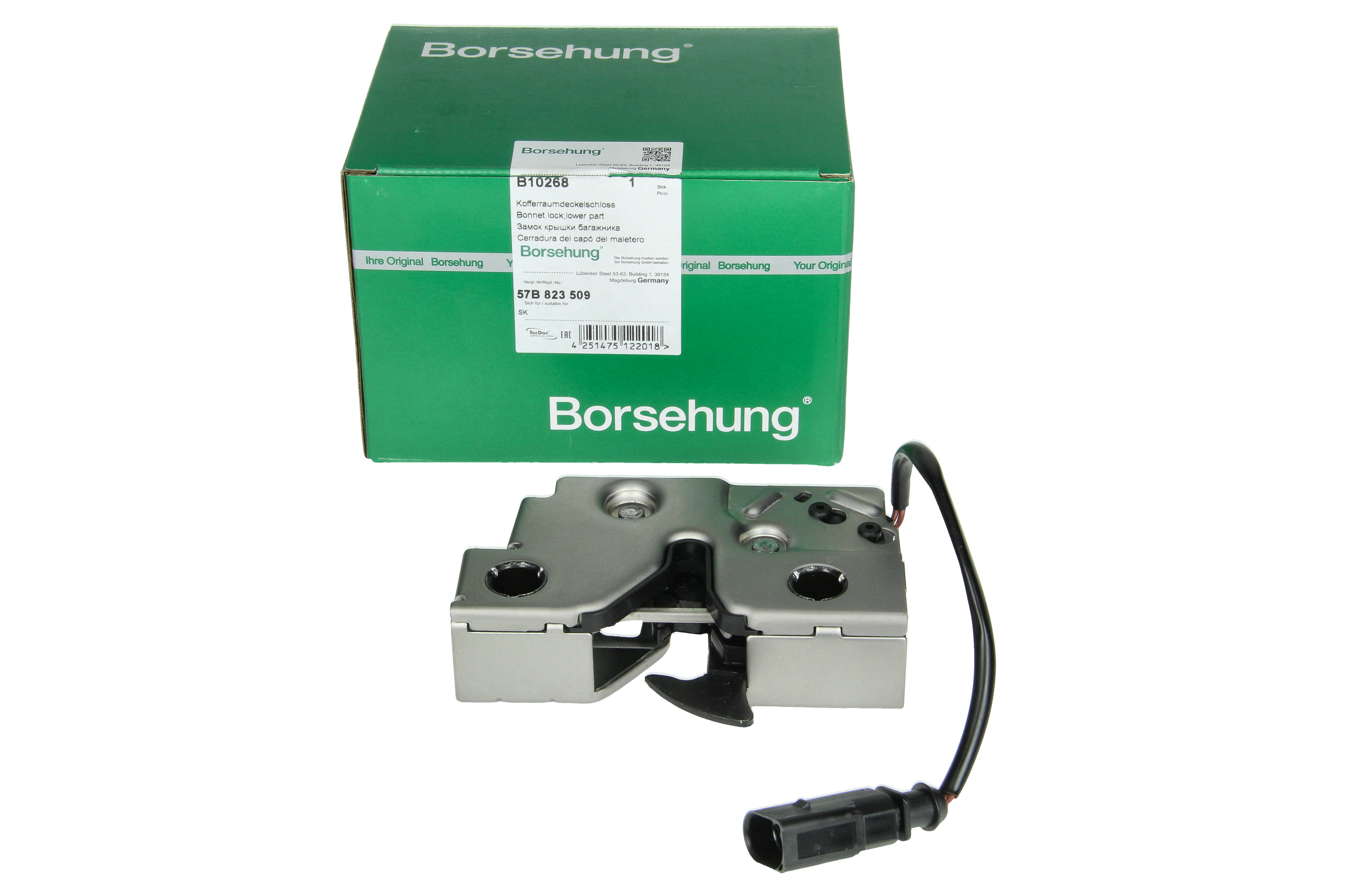 Konepellin Lukko 57B823509 B10268 Volkswagen Skoda Borsehung main product photo