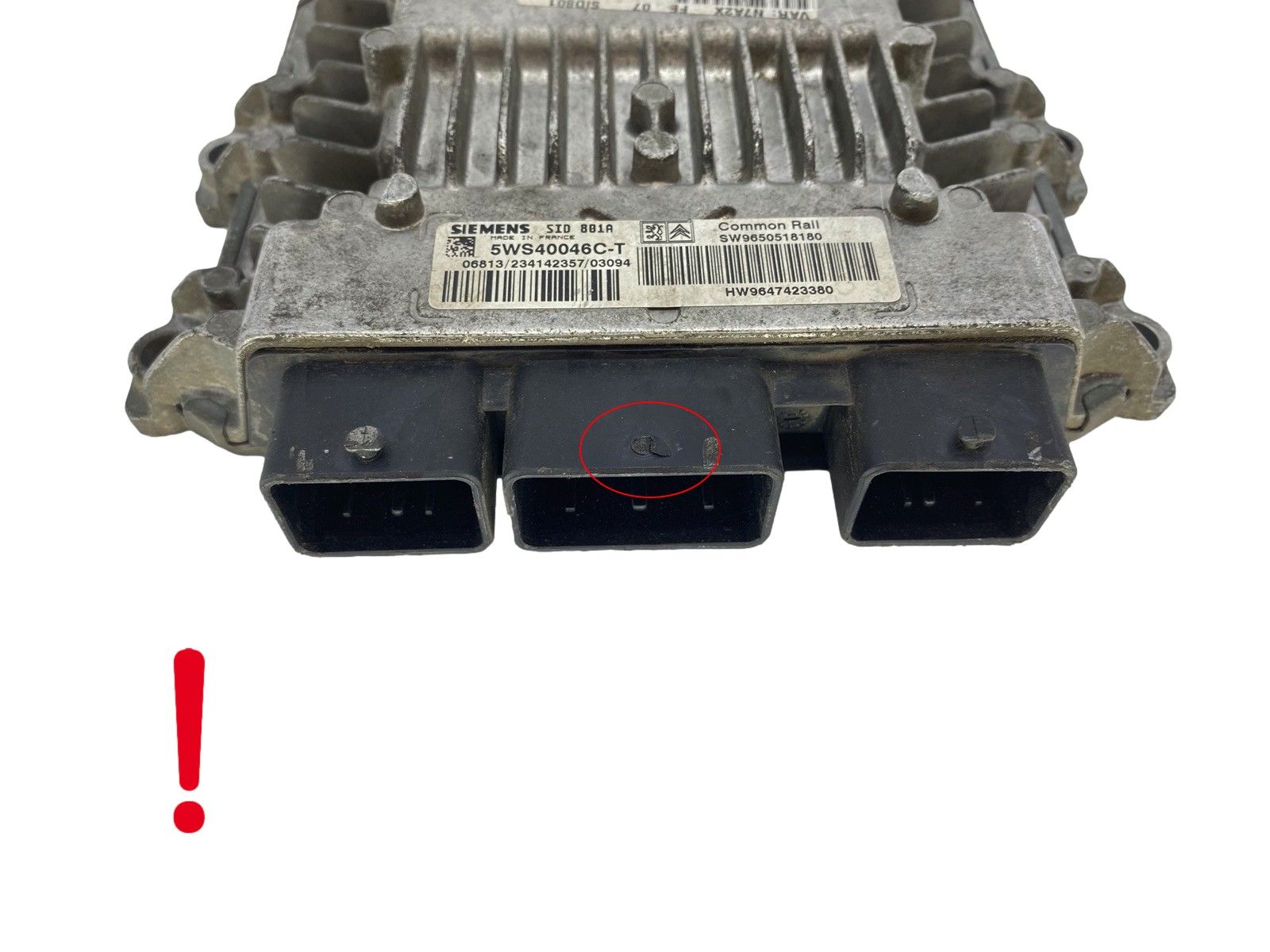 Ohjausyksikkö 5WS40046C-T 9650518180 9647423380 PSA Siemens 60253 main product photo