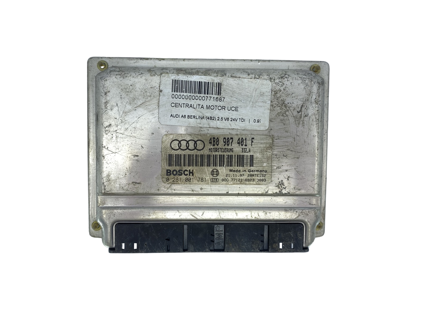 Ohjausyksikkö 4B0907401F 0281001781 Audi Bosch 63427 main product photo