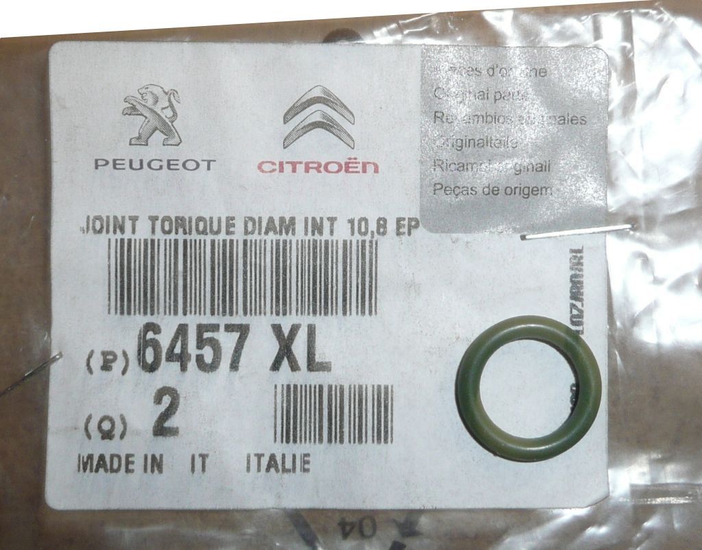 Tiiviste, tiiviste Przewodu Klimatyzacji Uusi Alkuperäinen 6457.XL 6457XL Citroen Peugeot main product photo