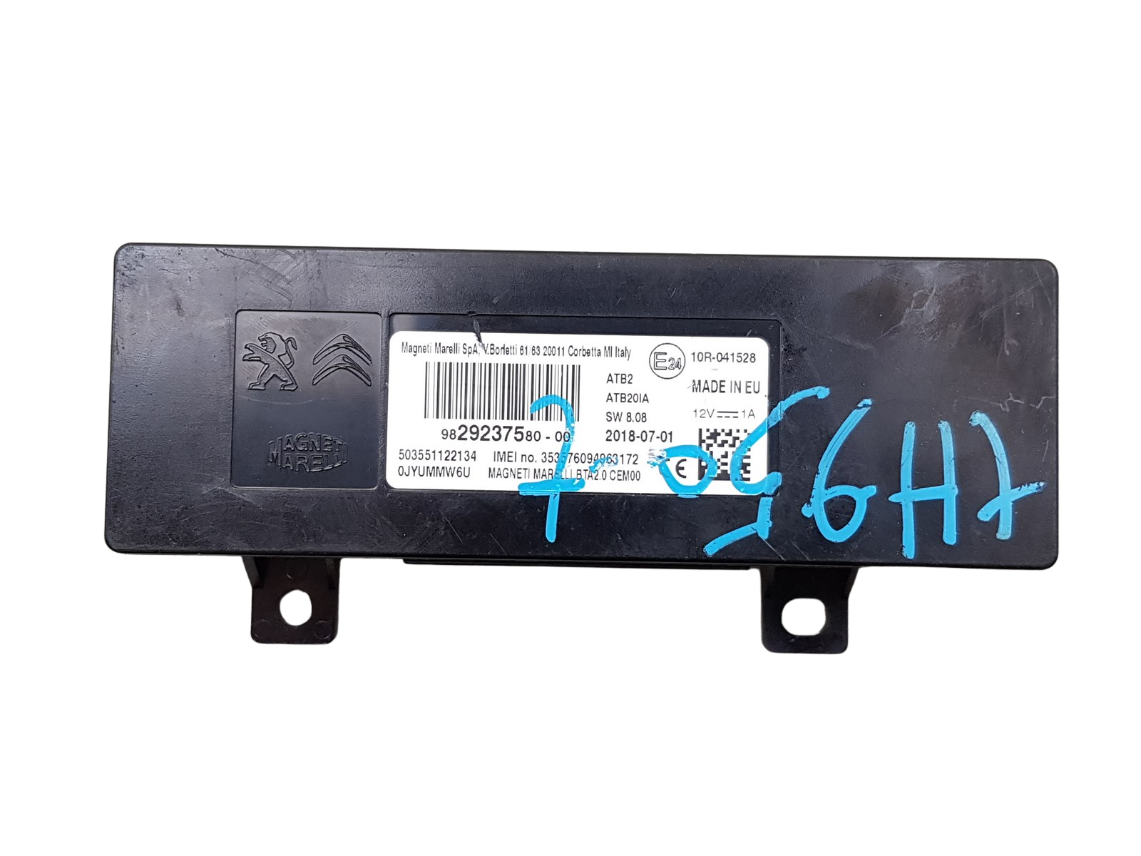 Ohjausyksikön moduuli Bluetooth Citroen Peugeot 9829237580 main product photo