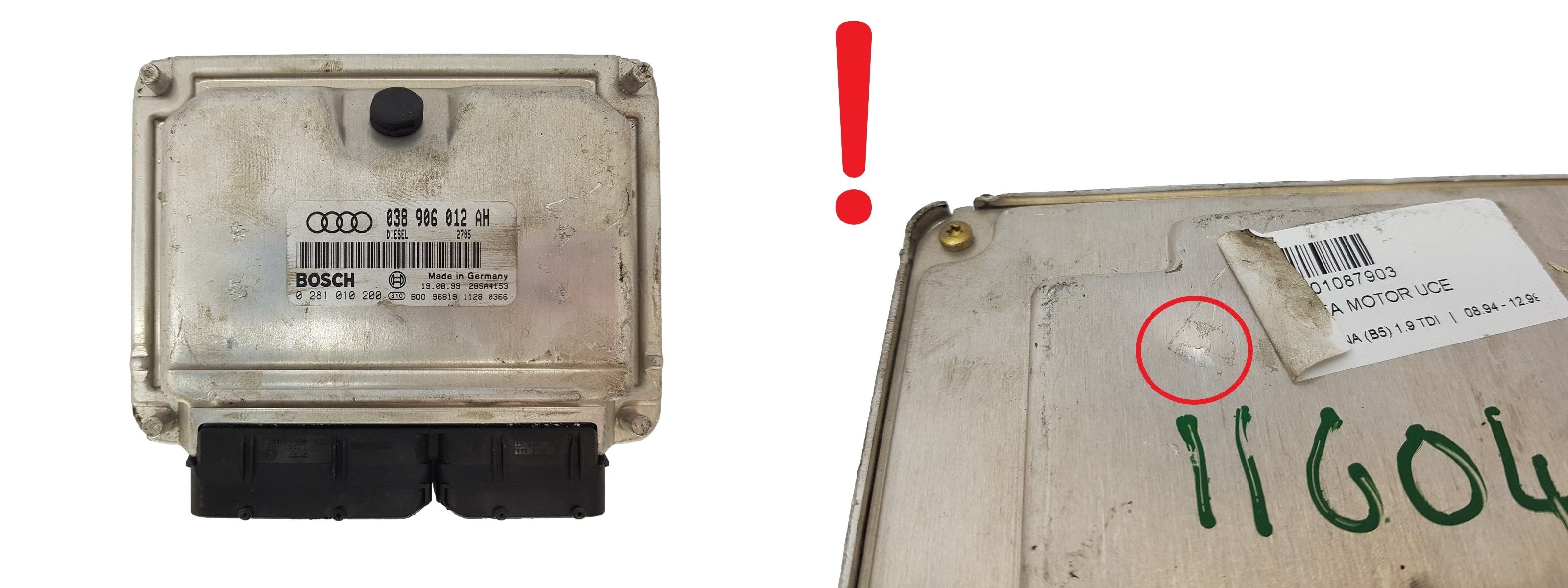 Ohjausyksikkö 038906012AH 0281010200 Audi Bosch 2929 main product photo