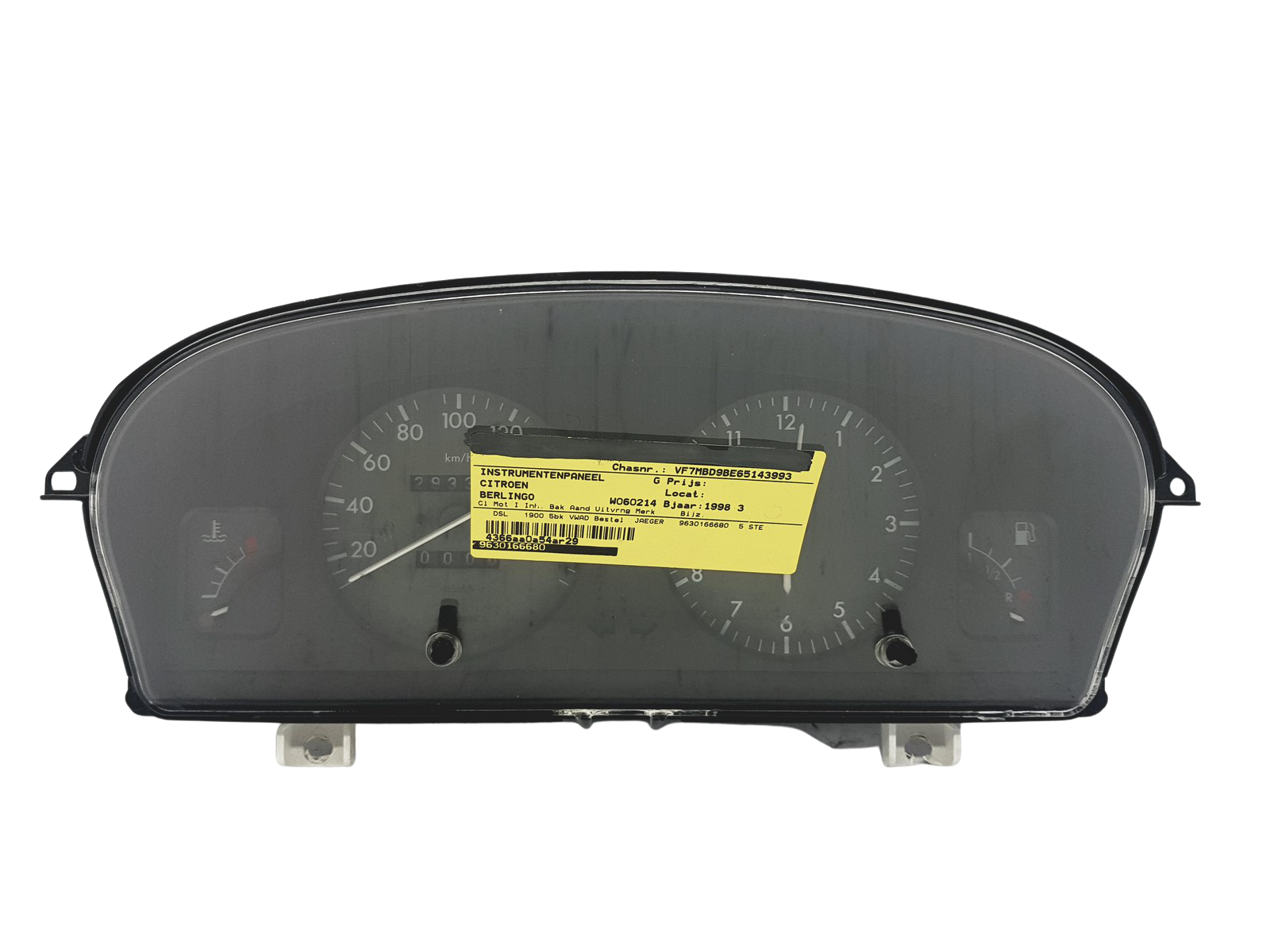Nopeusmittari Berlingo 1 Partner 1 9630166680 PSA 49179 main product photo