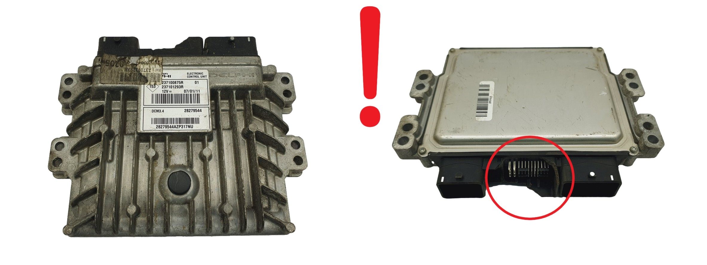 Ohjausyksikkö 237100875R 237101293R 28279544 Renault Delphi 68400 main product photo