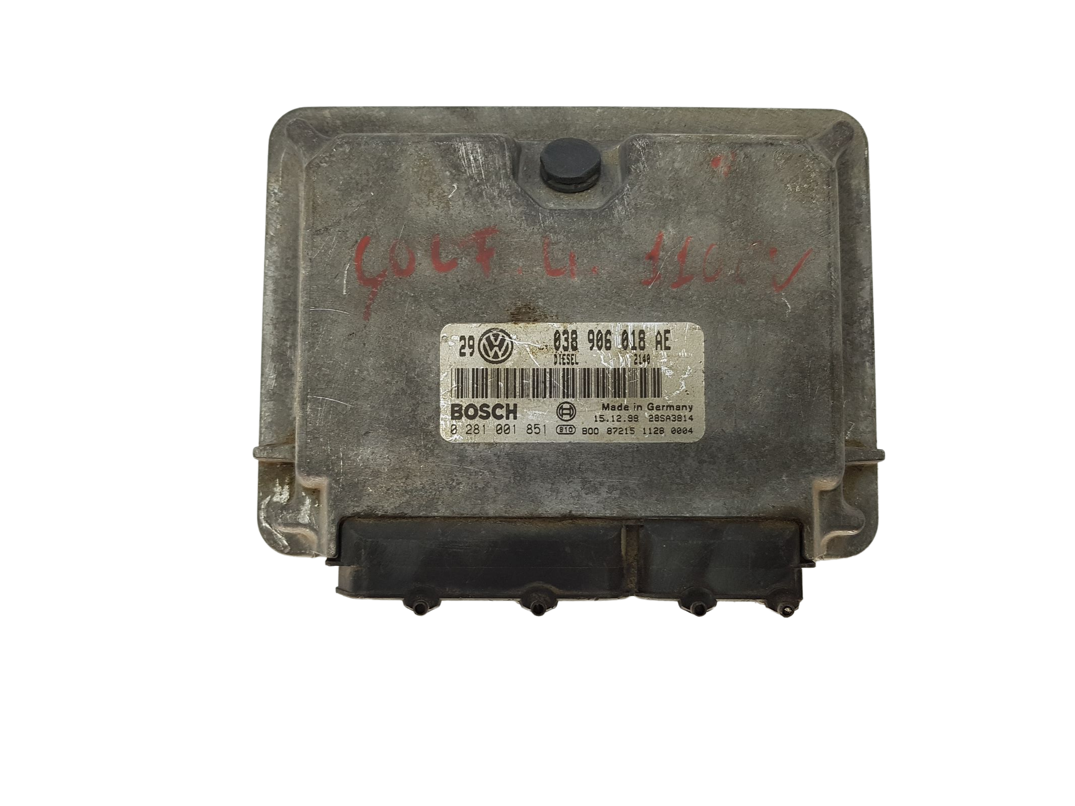 Ohjausyksikkö 038906018AE 0281001851 VW Bosch 16515 main product photo