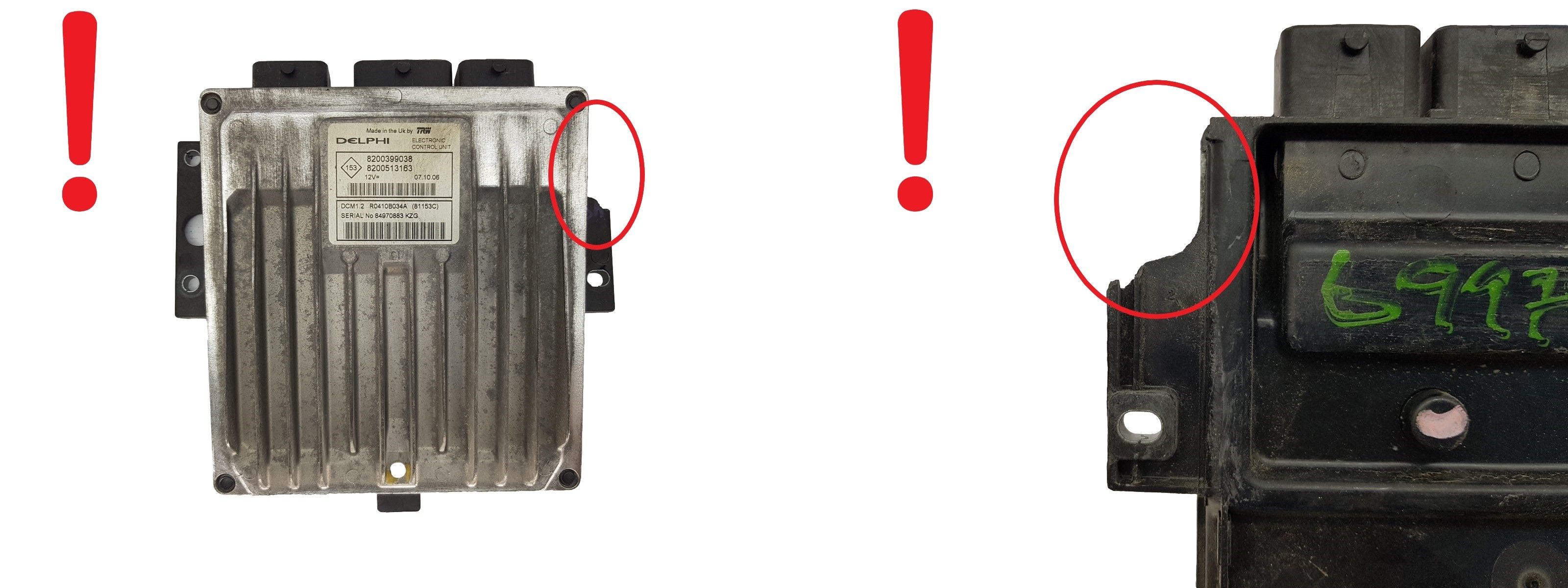 Ohjausyksikkö 8200399038 8200513163 R0410B034A Renault Delphi 3447 main product photo