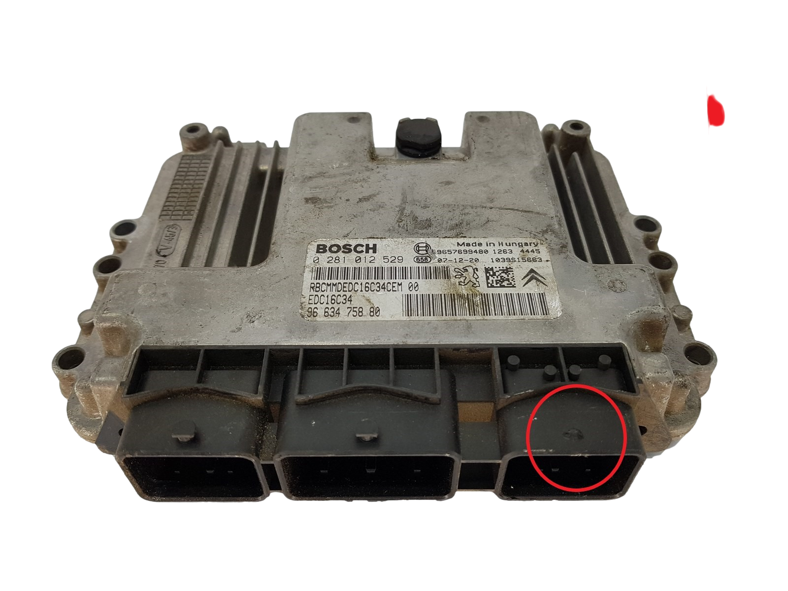 Ohjausyksikkö PSA 0281012529 9663475880 9657699480 Bosch 15592 main product photo