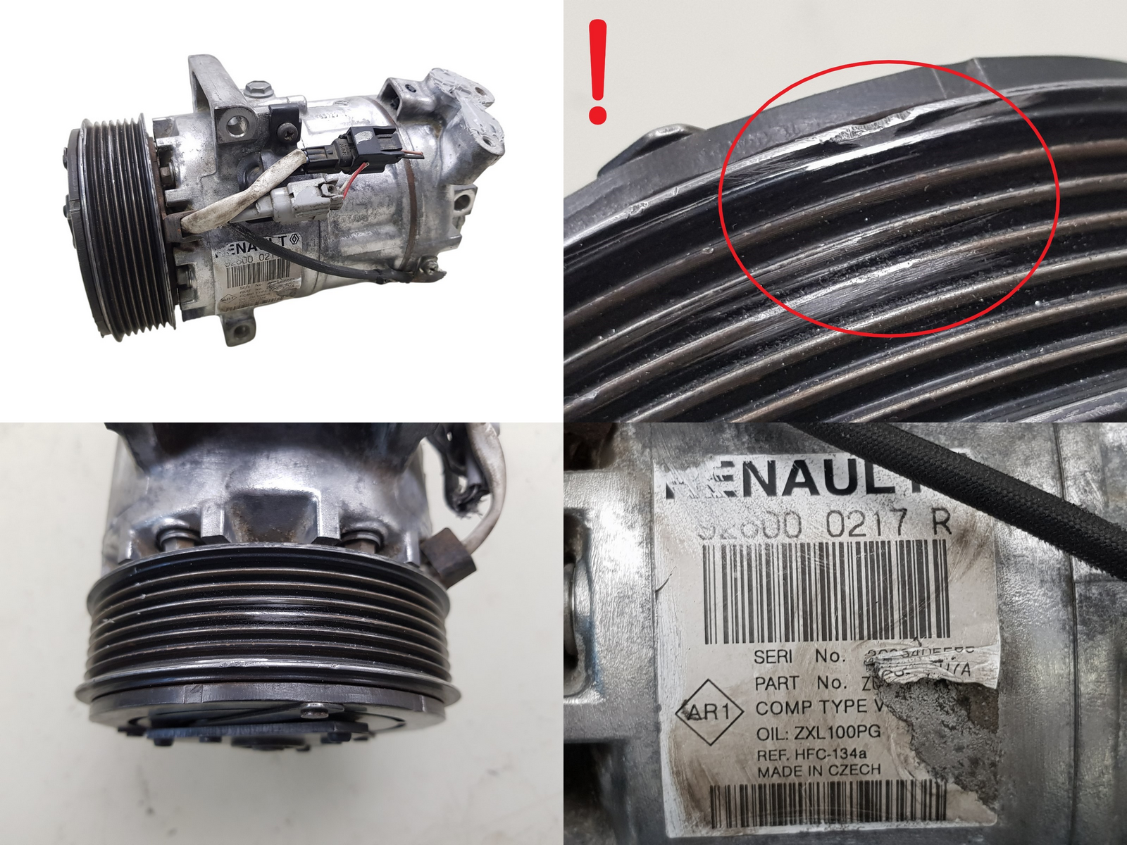 Ilmastoinnin Kompressori 926000217R 0.9 1.2 TCe Renault Clio 4 Captur 1091 main product photo