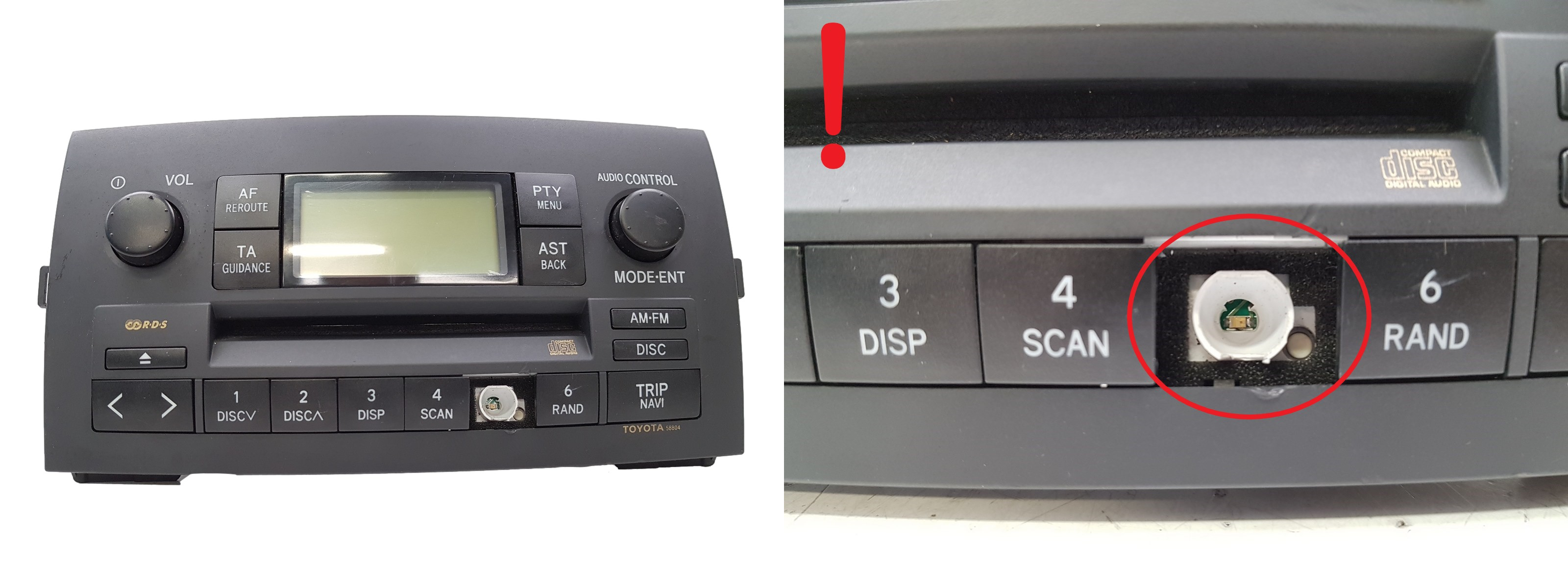 Radio-CD-soitin Toyota Corolla 86120-13060-B0 CQ-TS7170A main product photo