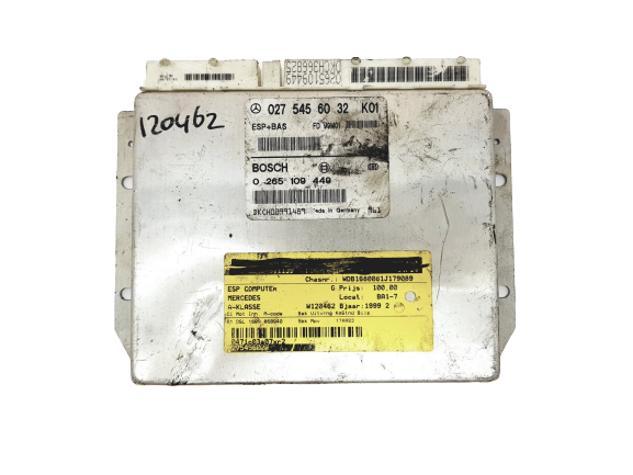 Ohjausyksikkö ESP 0275456032 0265109449 Mercedes Bosch 18652 main product photo